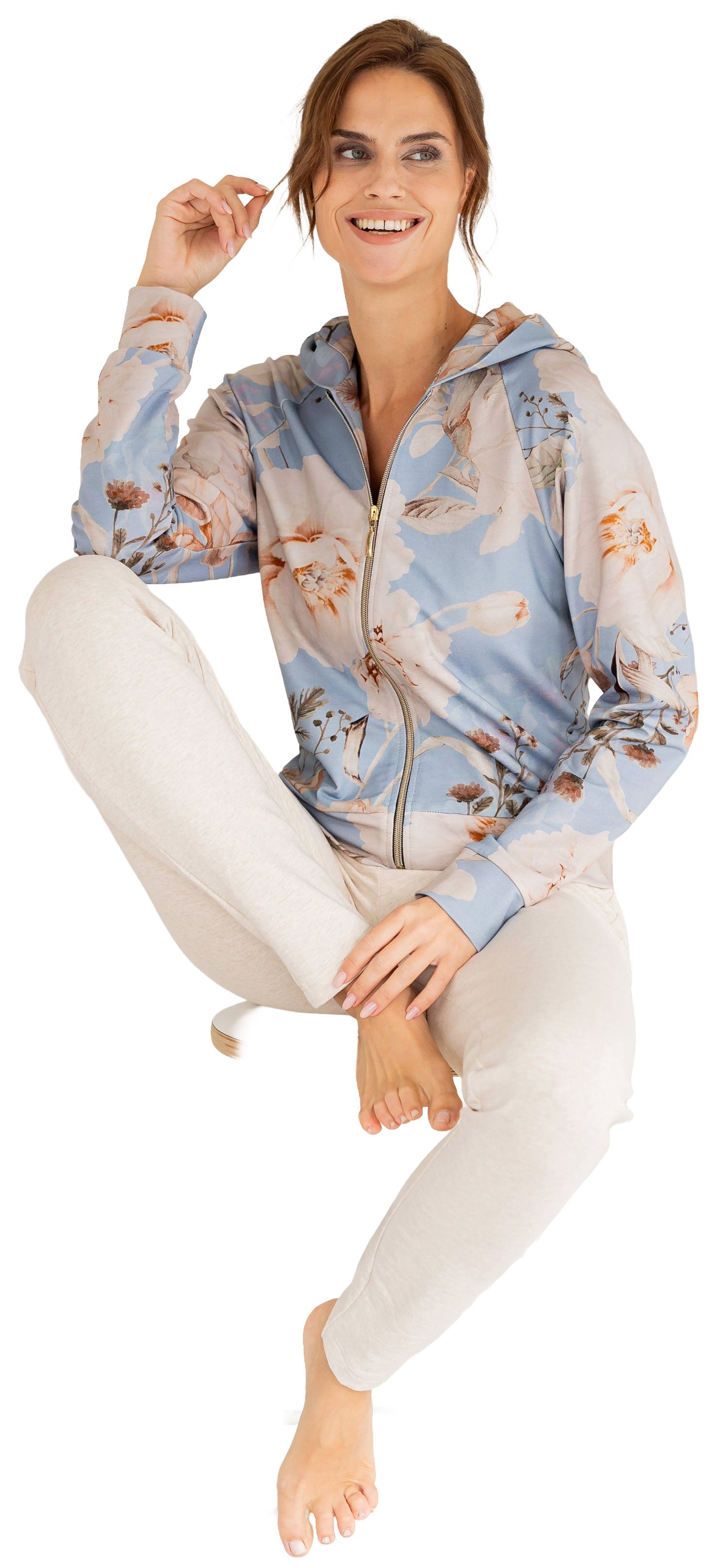 HUTSCHREUTHER Hausanzug Damen Homewearanzug (2 tlg) Edles Design