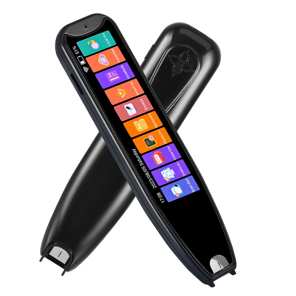 i@home Sprachcomputer tragbares Übersetzungsgerät für 134 Sprachen, WLAN-fähiger Lesestift, kabelloser Sprachübersetzer, Schwarz