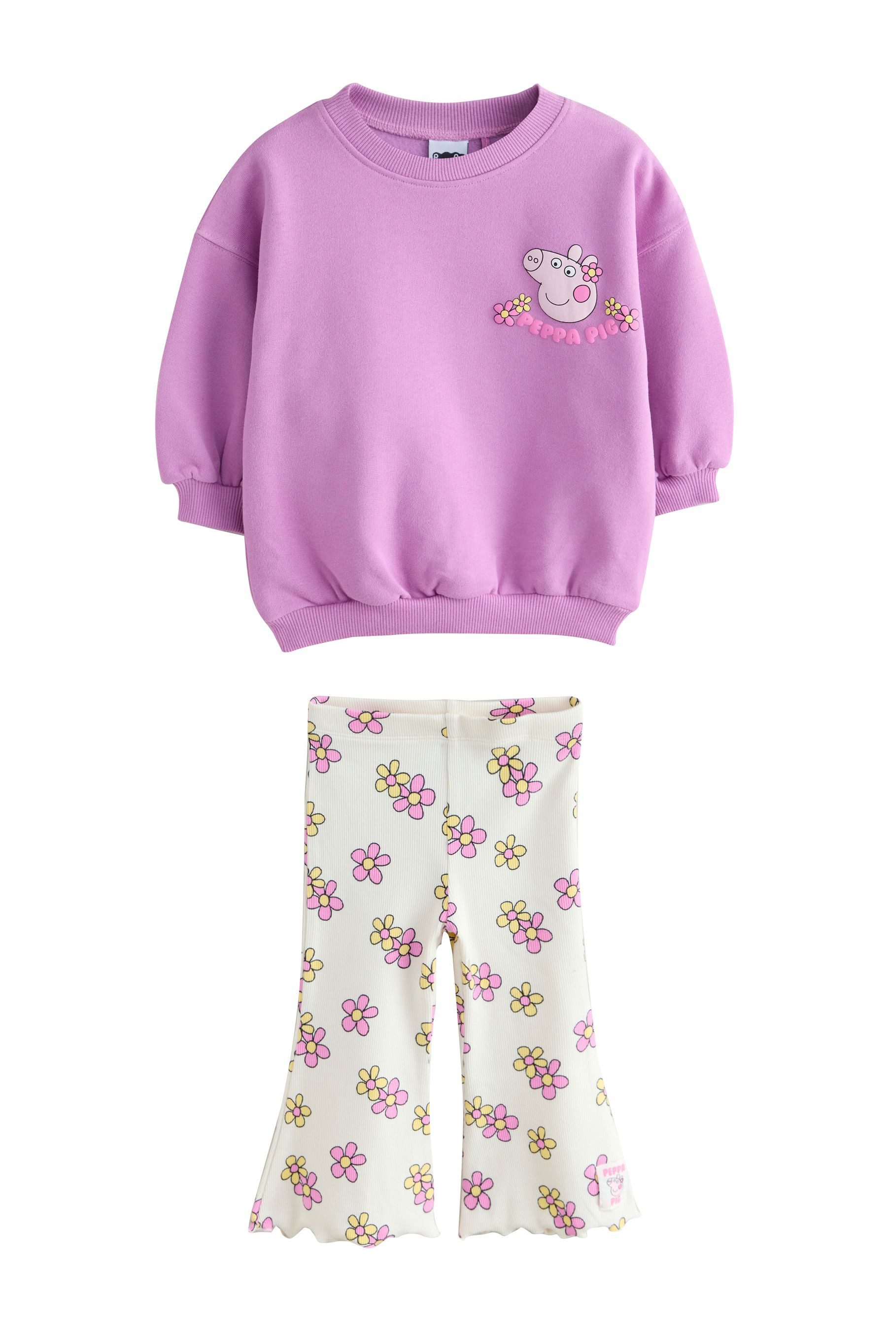 Top & Leggings Sweatshirt und Leggings mit Schlag im Set