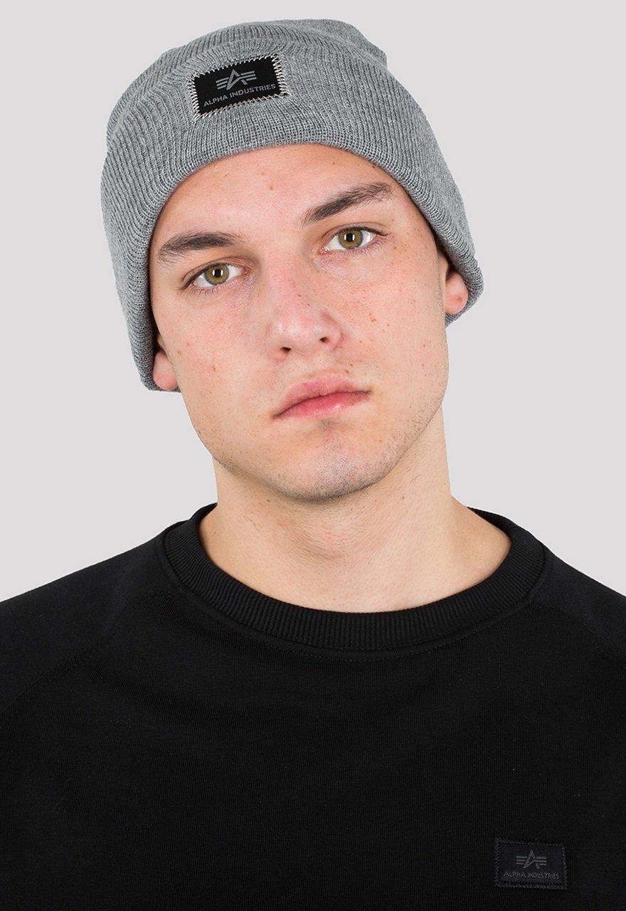 Alpha Industries Beanie X-Fit grau 1er