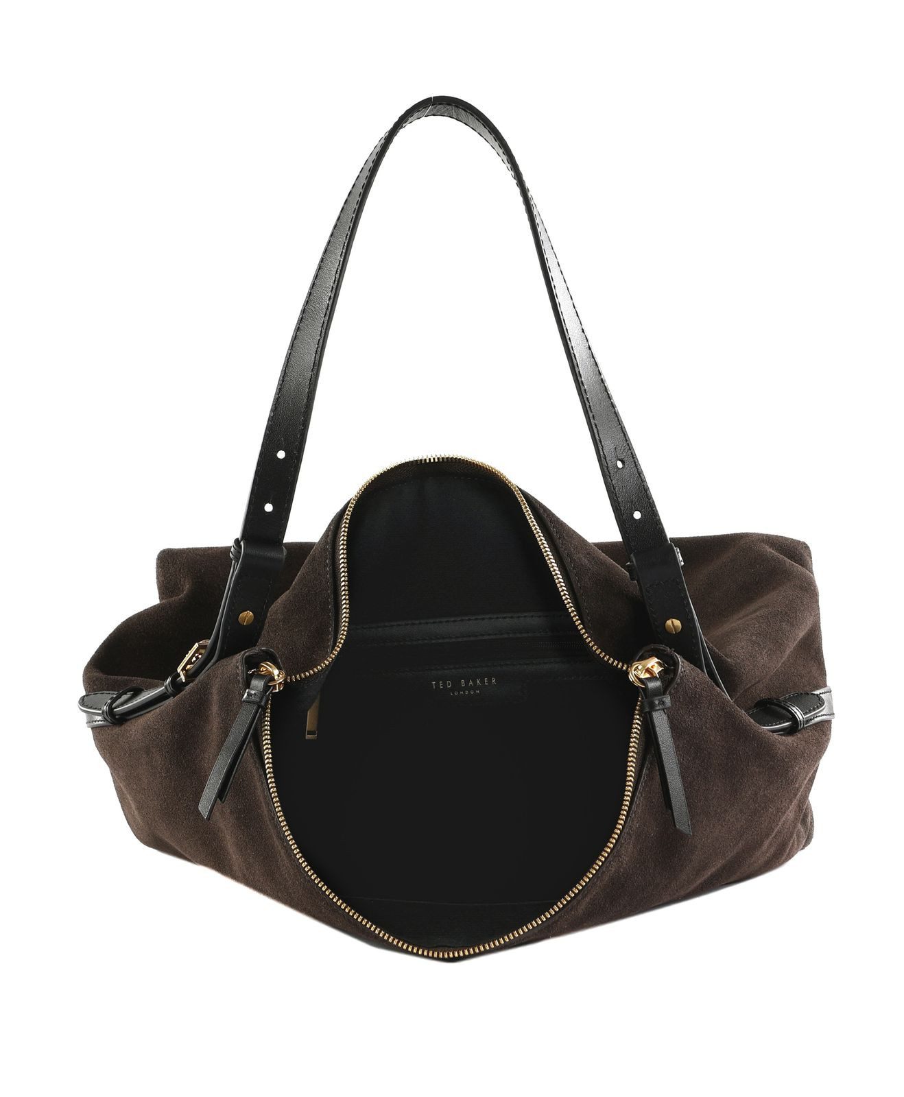 Ted Baker Umhängetasche TB Script Slouchy Suede Bag, aus echtem Leder