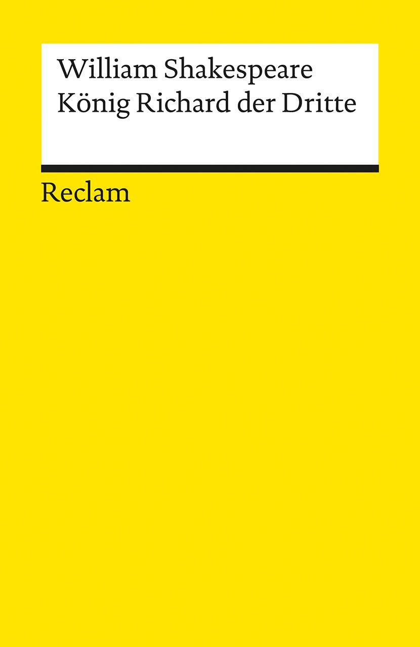 Schulbuch König Richard der Dritte Shakespeare, William – Literaturklassiker; de William Shakespeare