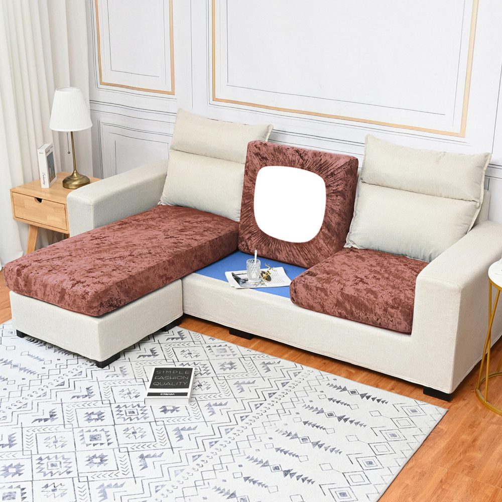 BYSURE Sofabezug, Universal Stretch Sofa Schonbezüge L-Form, Bezug fürs Sofa