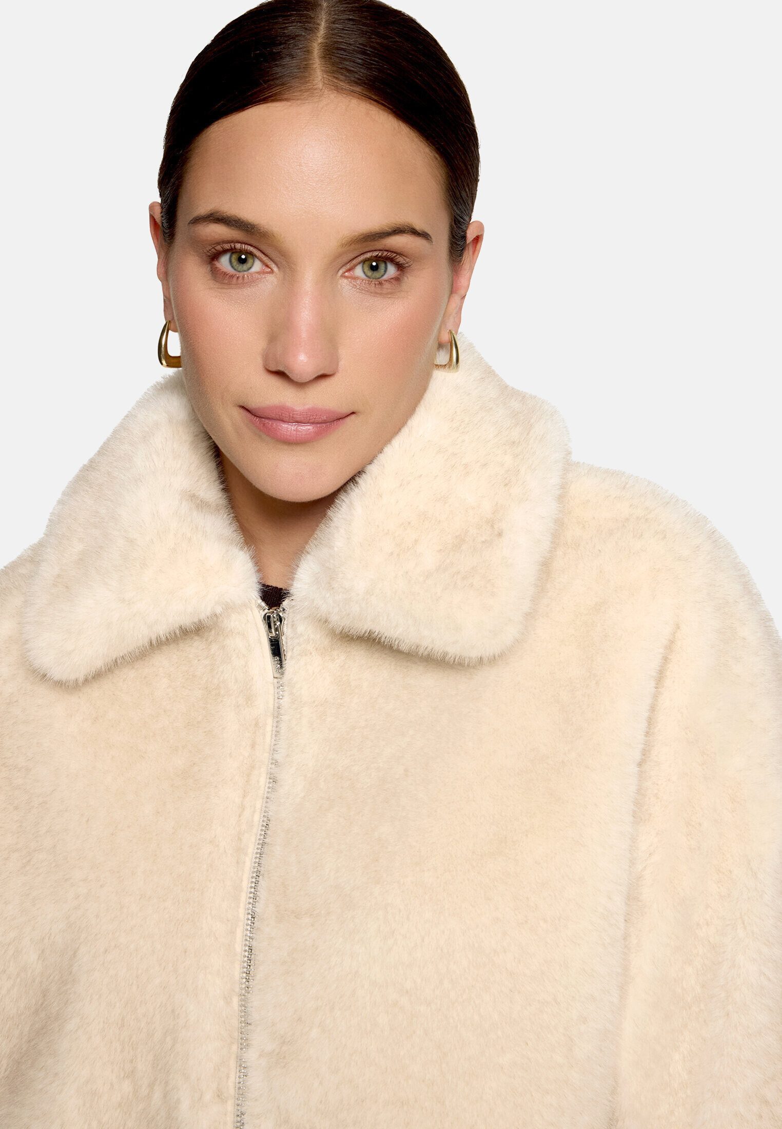 Zero Plüschjacke Damen mit Reißverschluss