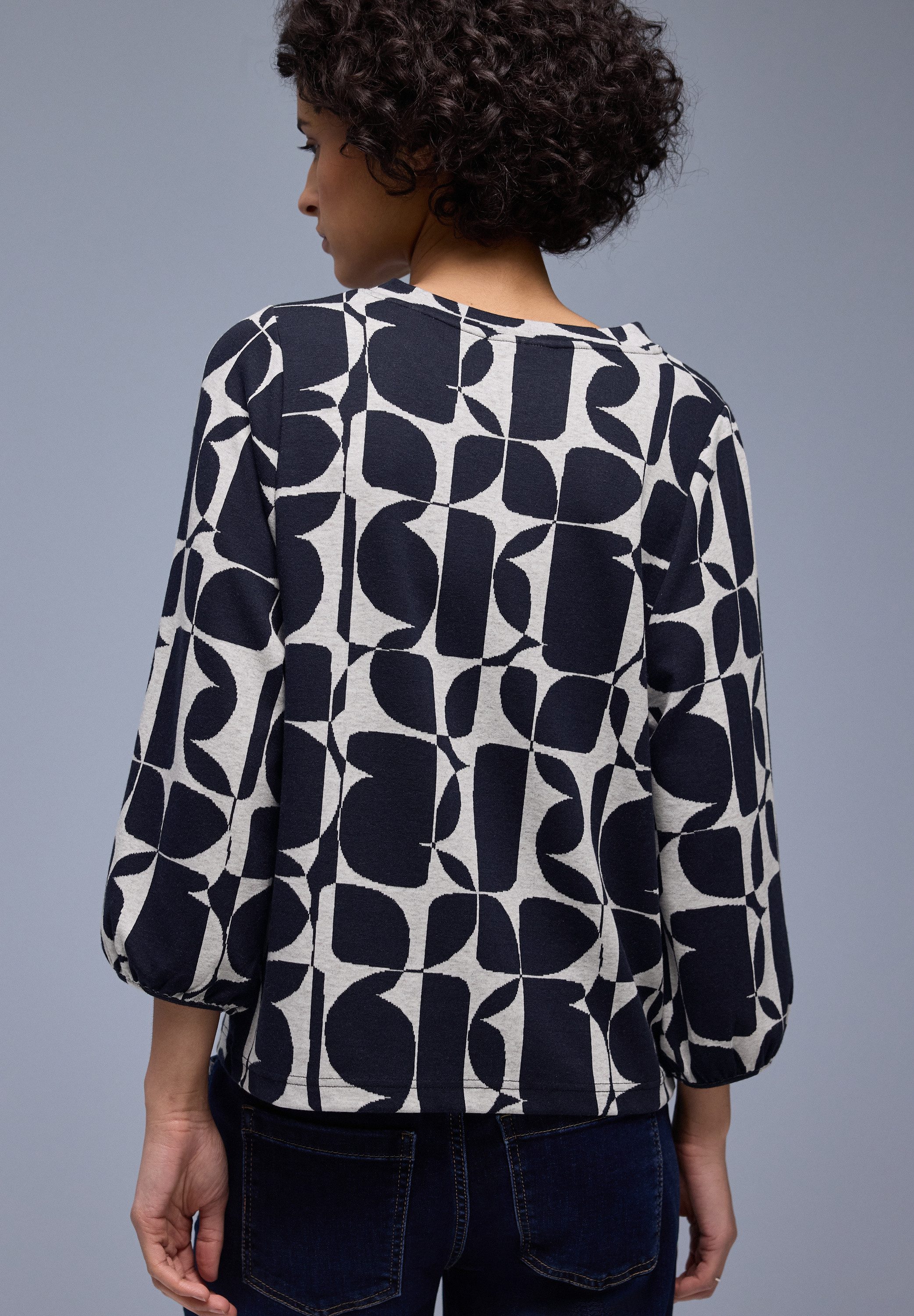 STREET ONE 3/4-Arm-Shirt mit All-Over Print