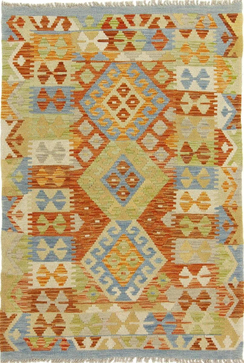 Orientteppich Kelim Afghan 103x149 Handgewebter Orientteppich, Nain Trading, rechteckig, Höhe: 3 mm