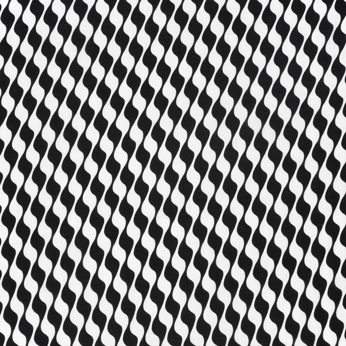 SCHÖNER LEBEN. Stoff Viskose Stoff Meterware Nylon Twill Retro abstrakt weiß schwarz 145cm, pflegeleicht