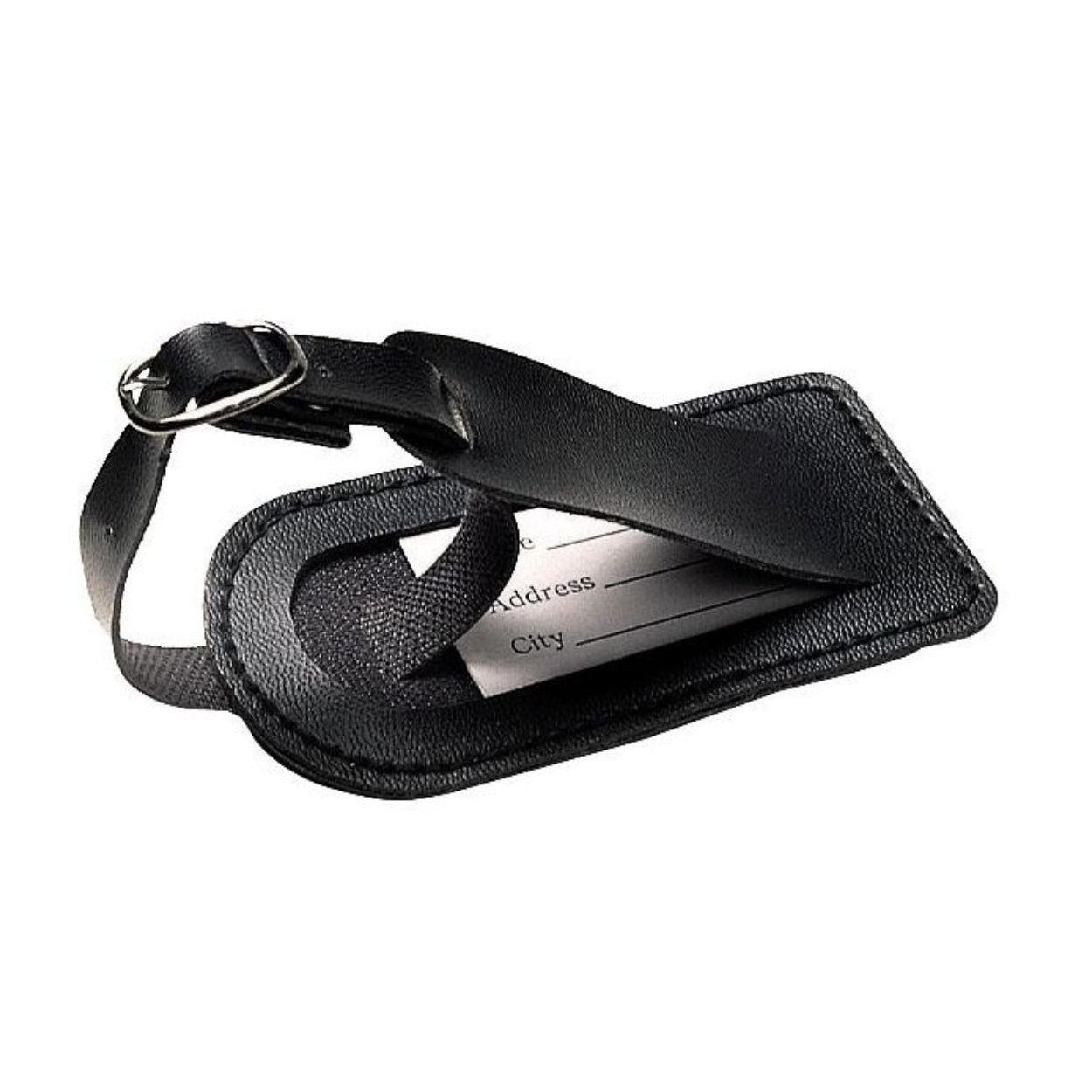 travelite Gepäckanhänger Kofferanhänger Schwarz – Gepäckschild Namensschild