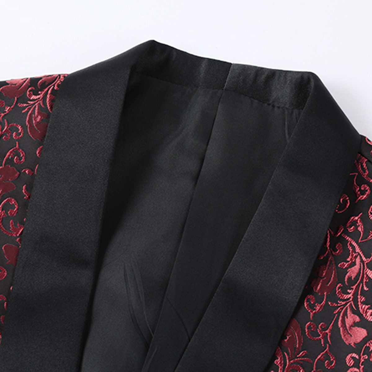 Allthemen Smoking (2 tlg) Herren Jacquard Anzug Slim Fit Anzüge für Hochzeit