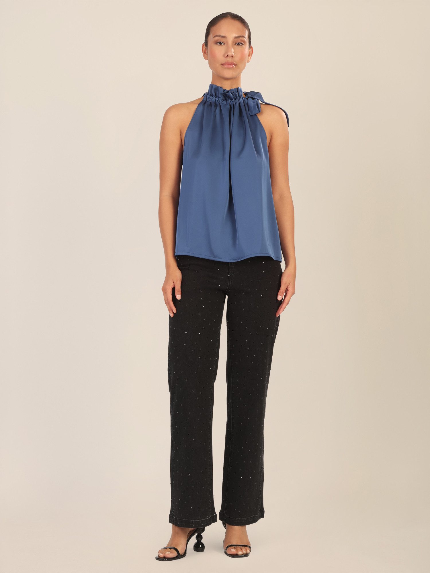 Apart Blusentop aus einer mattglänzenden, elastischen Satin Ware günstig online kaufen