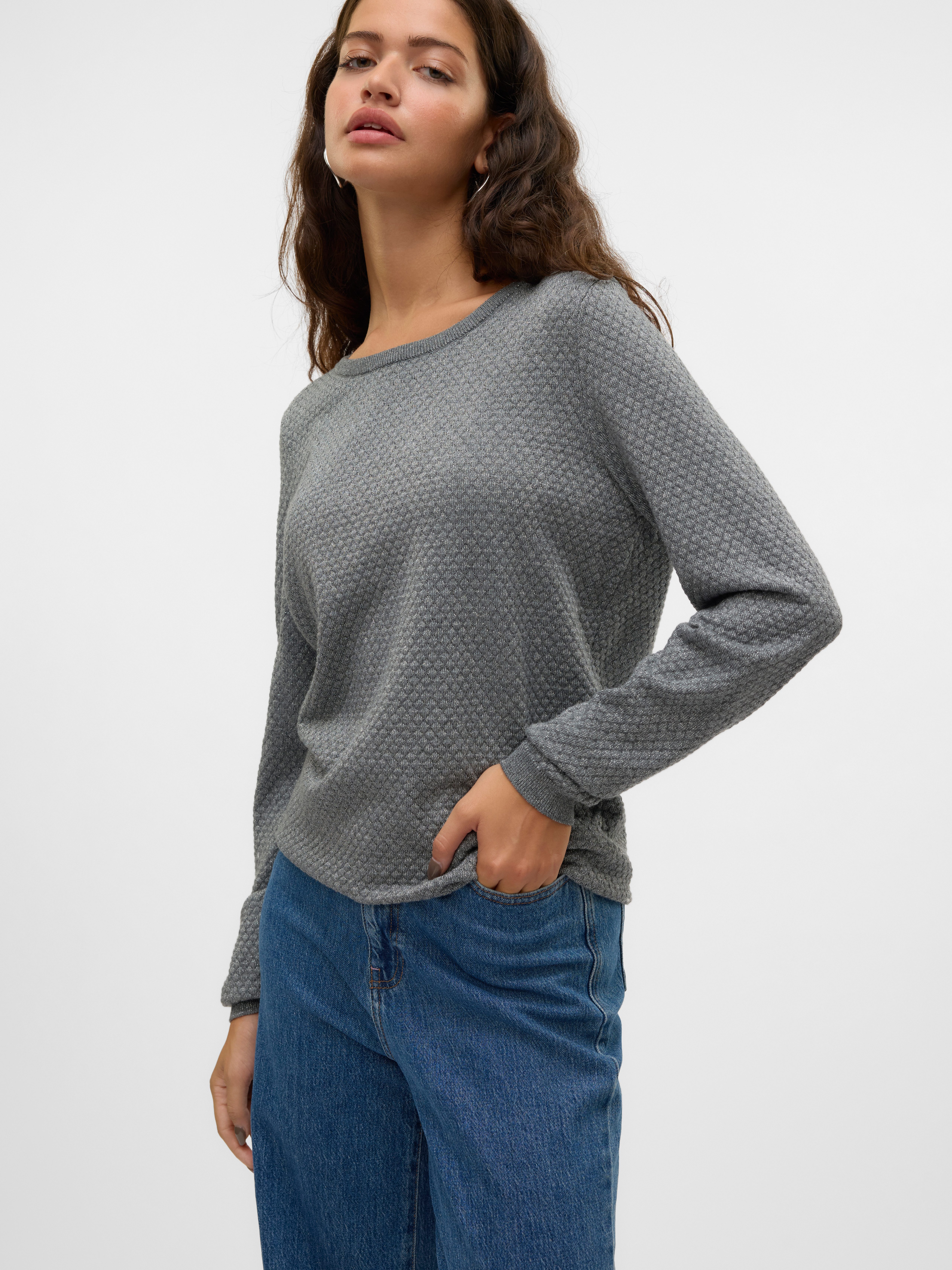 Vero Moda Rundhalspullover VMCARE SHINE LS günstig online kaufen