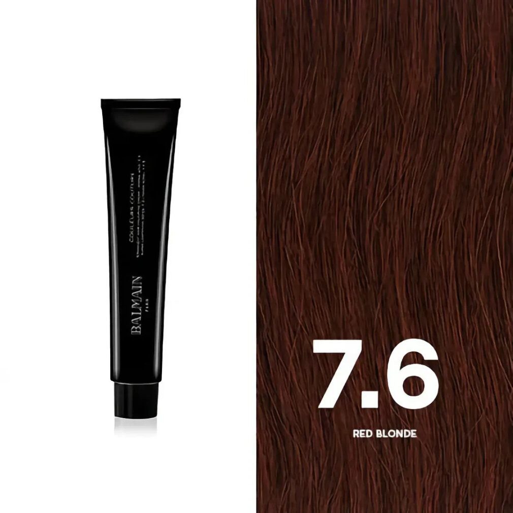 Balmain Haarpflege-Set Professionnel, Couleurs Couture, permanente Haarfarbe, 7,6 Rotblond