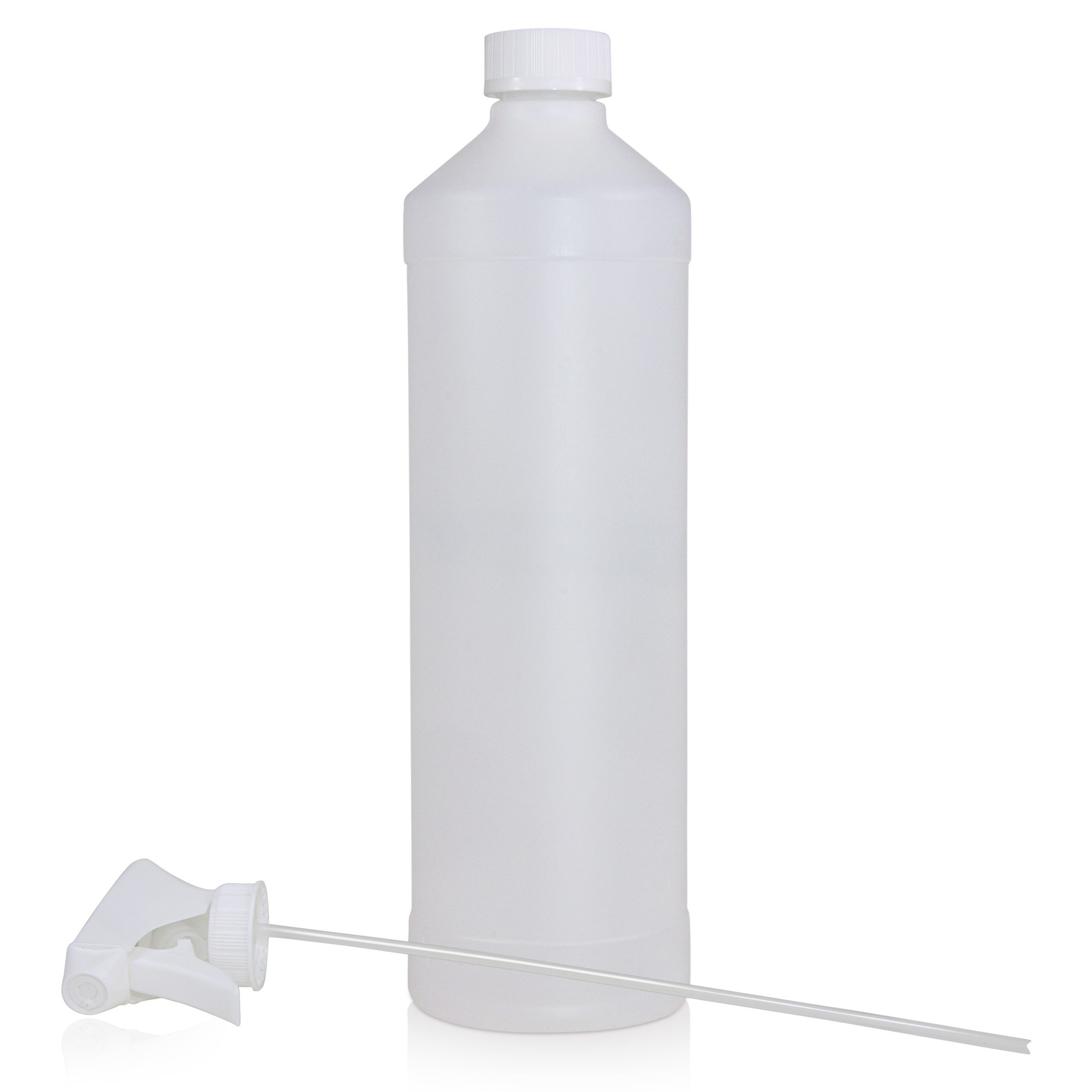 Kanister 1L PE Kunststoff Rundflasche + Sprühkopf