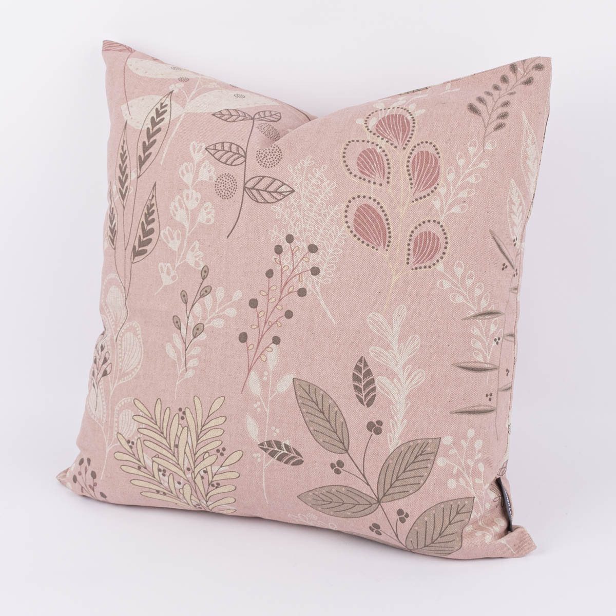 SCHÖNER LEBEN. Dekokissen Kissenhülle Soft Calming Leaves rosa div. Größen von SCHÖNER LEBEN
