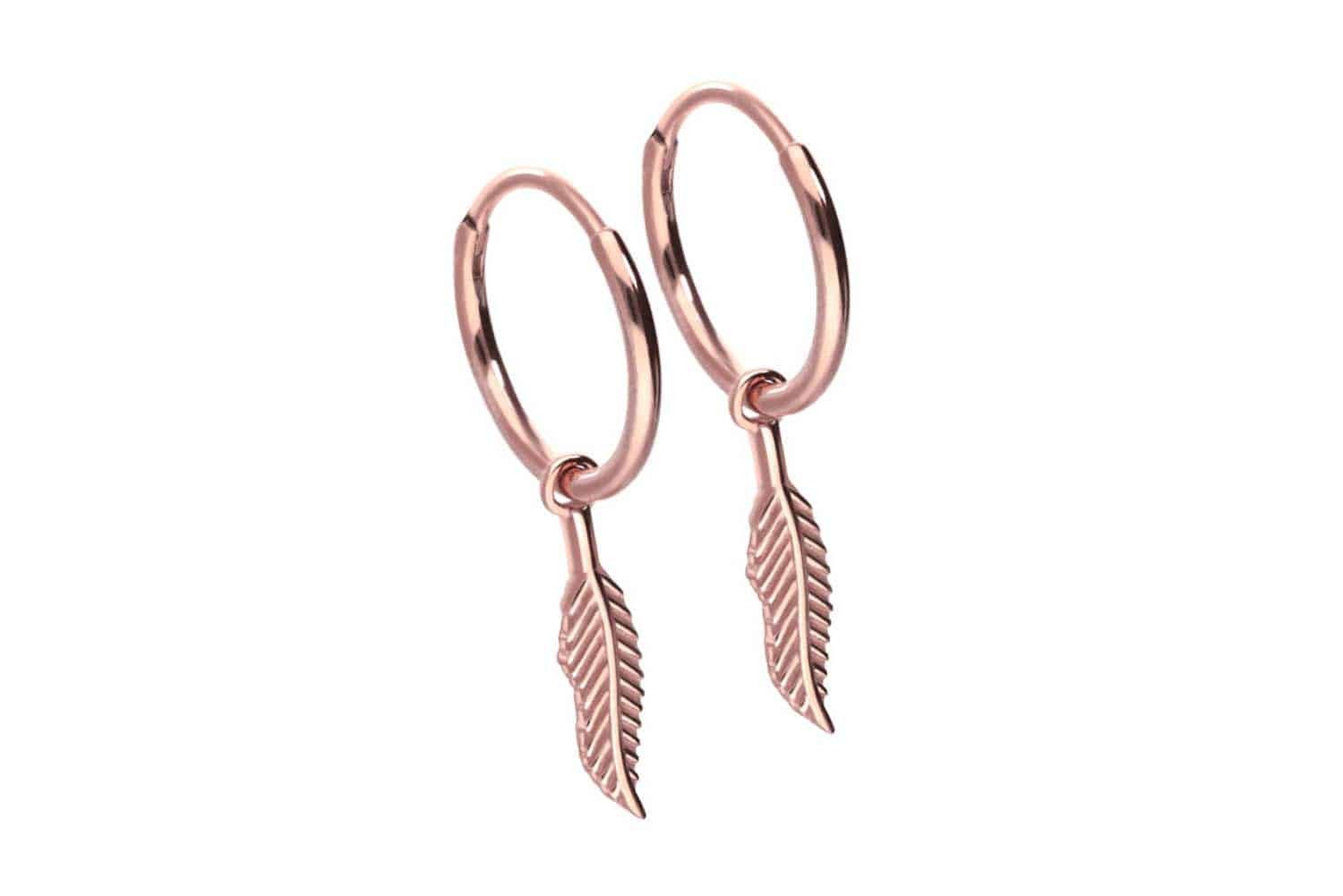 FILANGO Piercing-Set Chirurgenstahl Ohrclicker Creolen FEDER günstig online kaufen