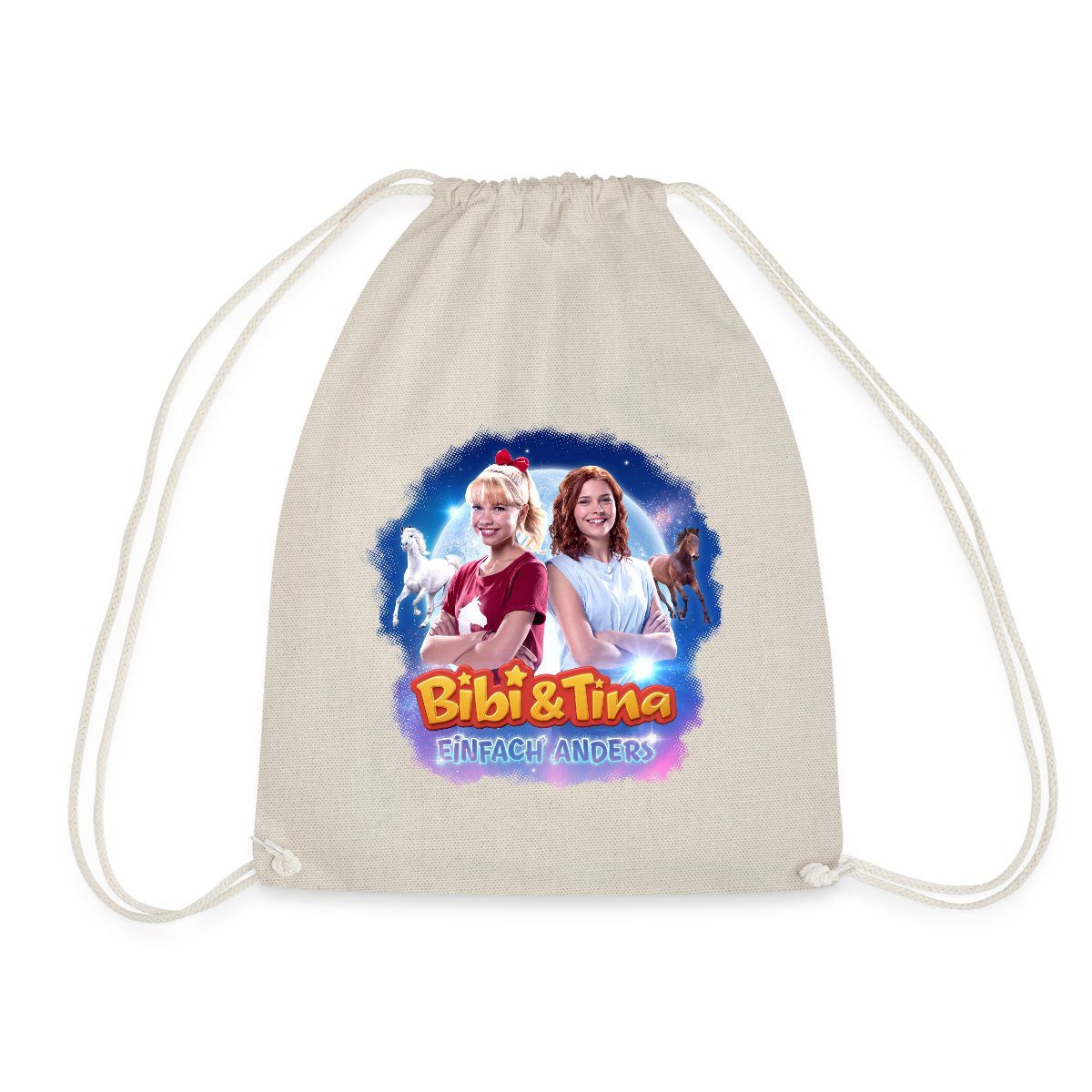 Spreadshirt Turnbeutel Bibi & Tina Einfach Anders Kinoplakat Turnbeutel (1-tlg)