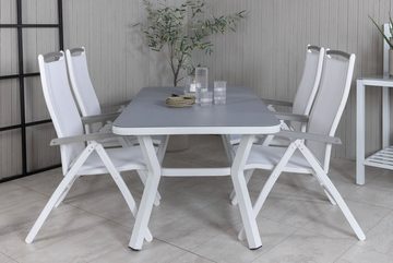 ebuy24 Garten-Essgruppe Virya Gartenset Tisch 90x160cm und 4 Stühle 5posal