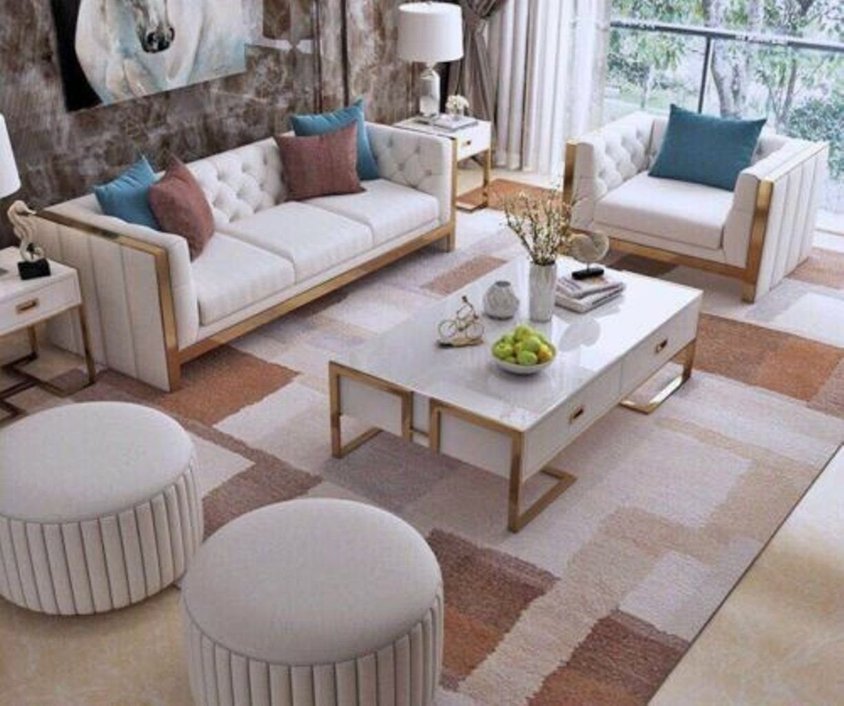 3er Zimmer, Sofas Sitz JVmoebel Couch Design Made Europe Dreisitzer Polster in 3-Sitzer Sofa