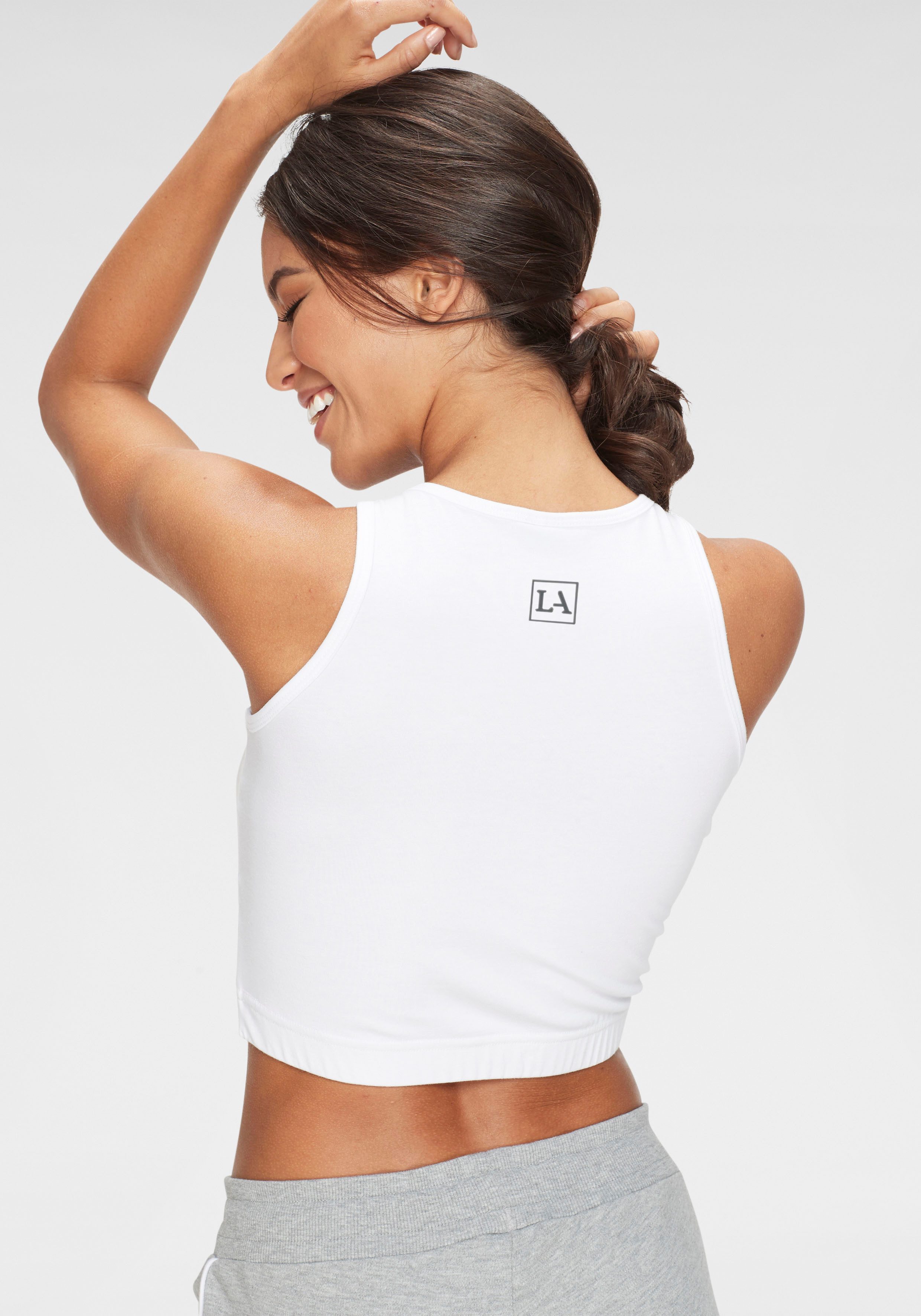 LASCANA ACTIVE Sporttop Crop-Top mit breiten Trägern