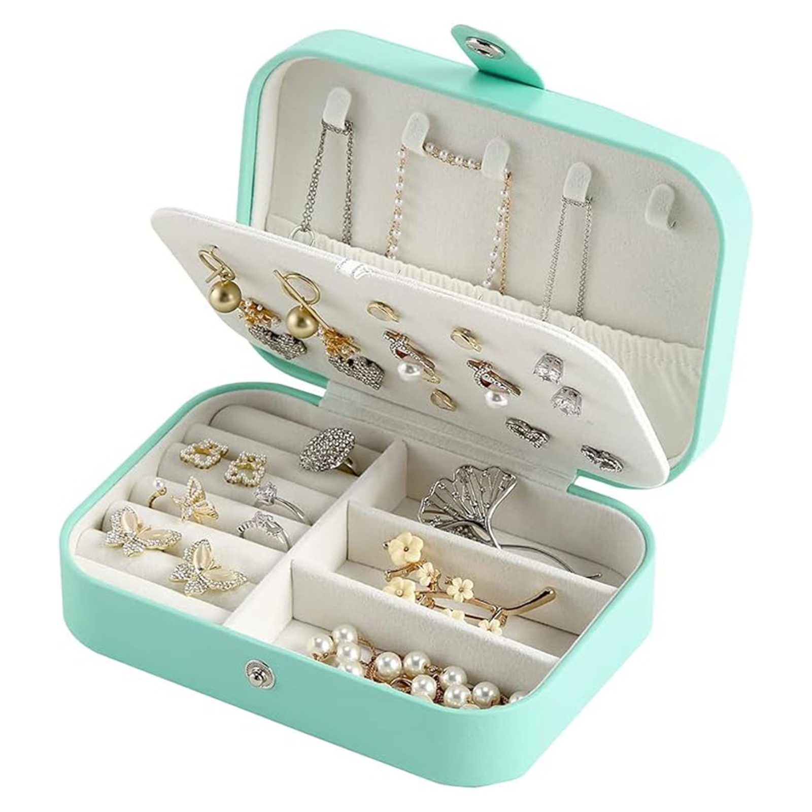 STILVORA Schmuckkasten Reise-Schmuckbox Schmuckaufbewahrung für Ringe, günstig online kaufen