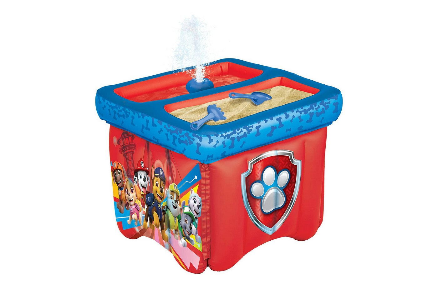 Spin Master Wasserspieltisch Paw Patrol - aufblasbarer Sand- & Wasserspieltisch, inklusive Harke und Schaufel