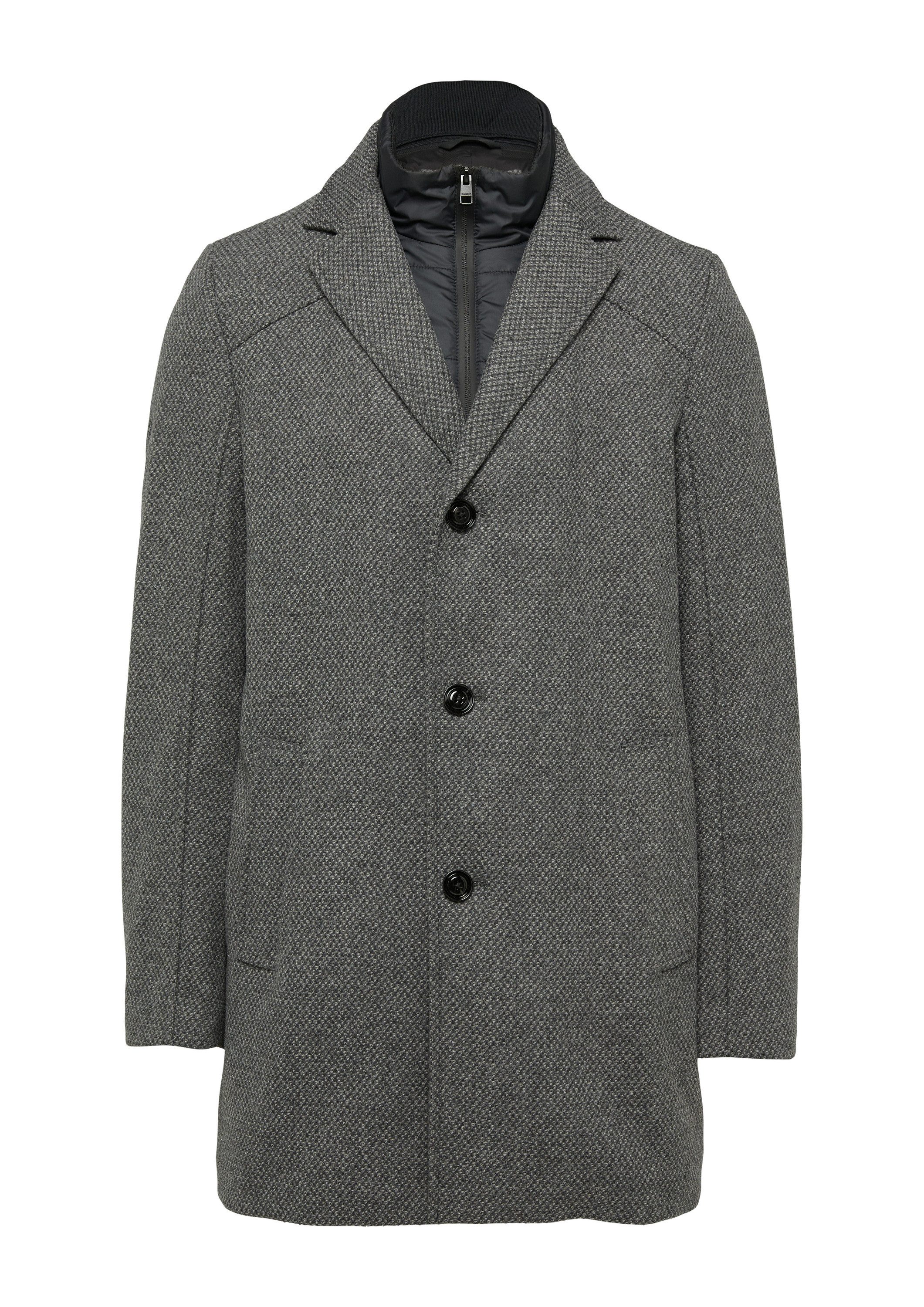 s.Oliver Wintermantel Outdoor-Mantel Wattierter Wollmix-Mantel mit herausne günstig online kaufen