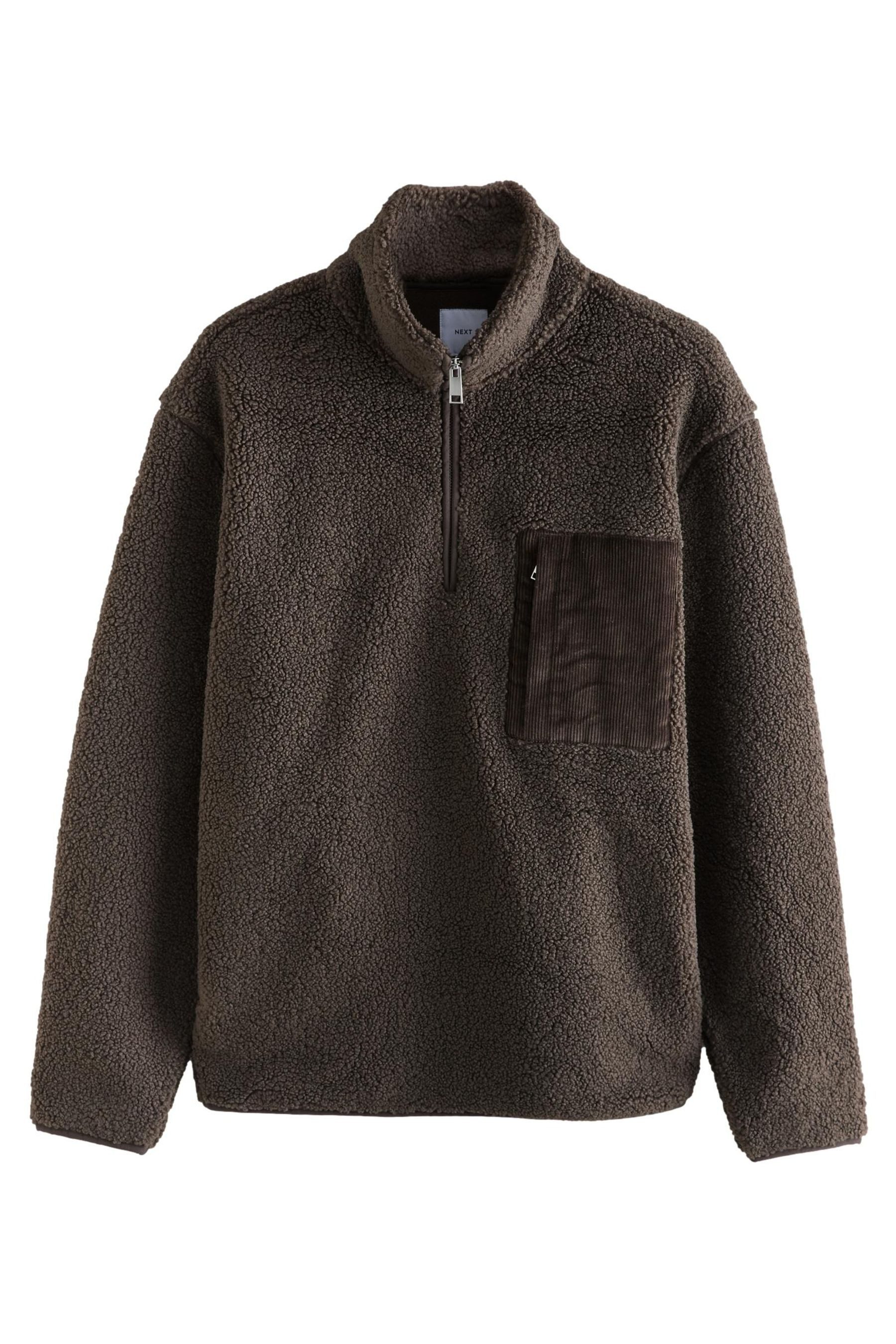 Next Fleecejacke Fleecepullover mit viertellangem Reißverschluss günstig online kaufen