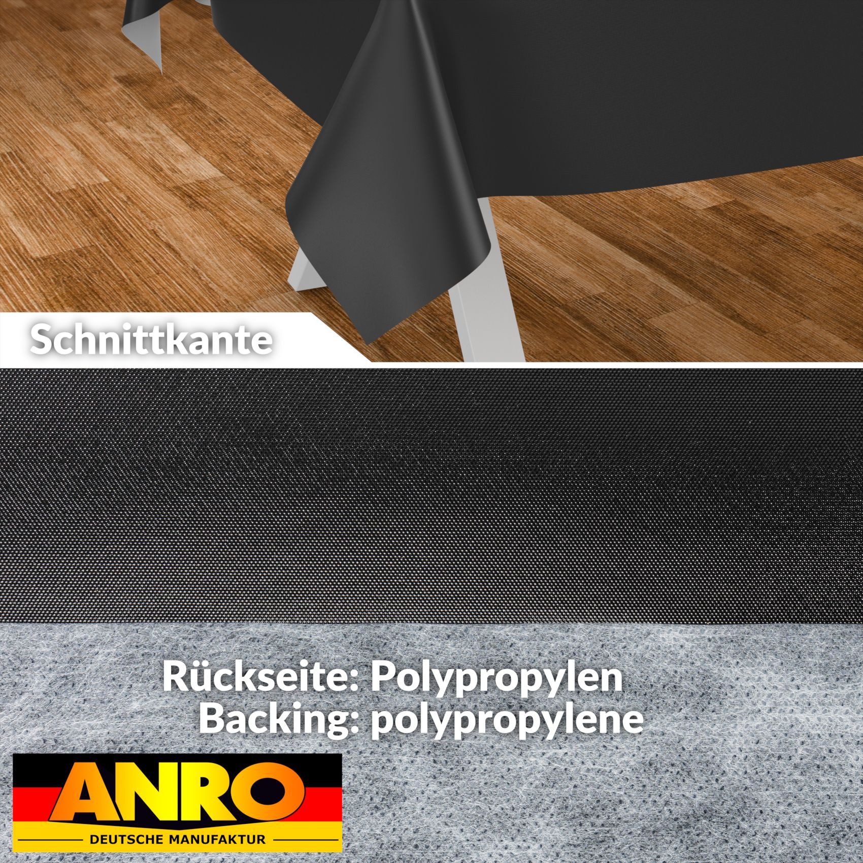 ANRO Tischdecke Wachstuch abwaschbar UNI Tischwäsche günstig online kaufen