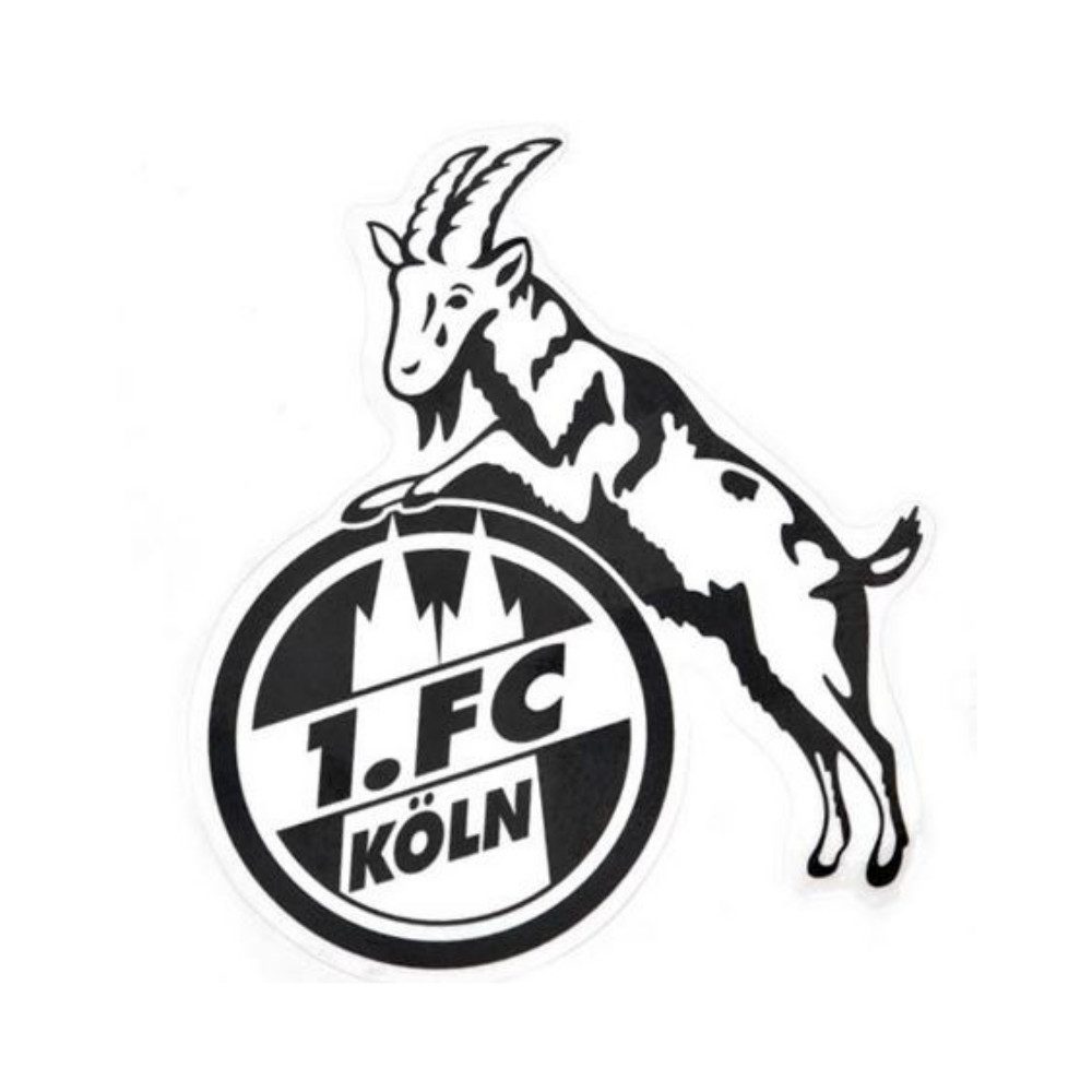 VertriebsArena GmbH Aufkleber 1. FC Köln Aufkleber transparent (schwarz)