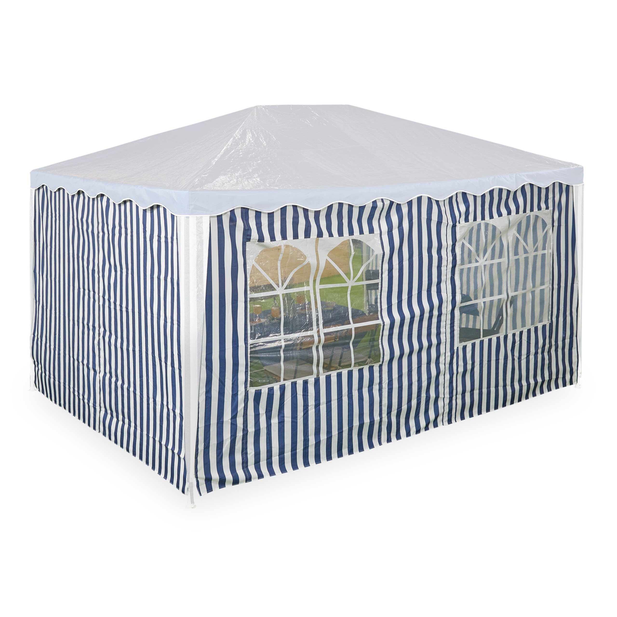 relaxdays Pavillonseitenteil Pavillon Seitenteile 3x4m 3er Set, 400x200 cm