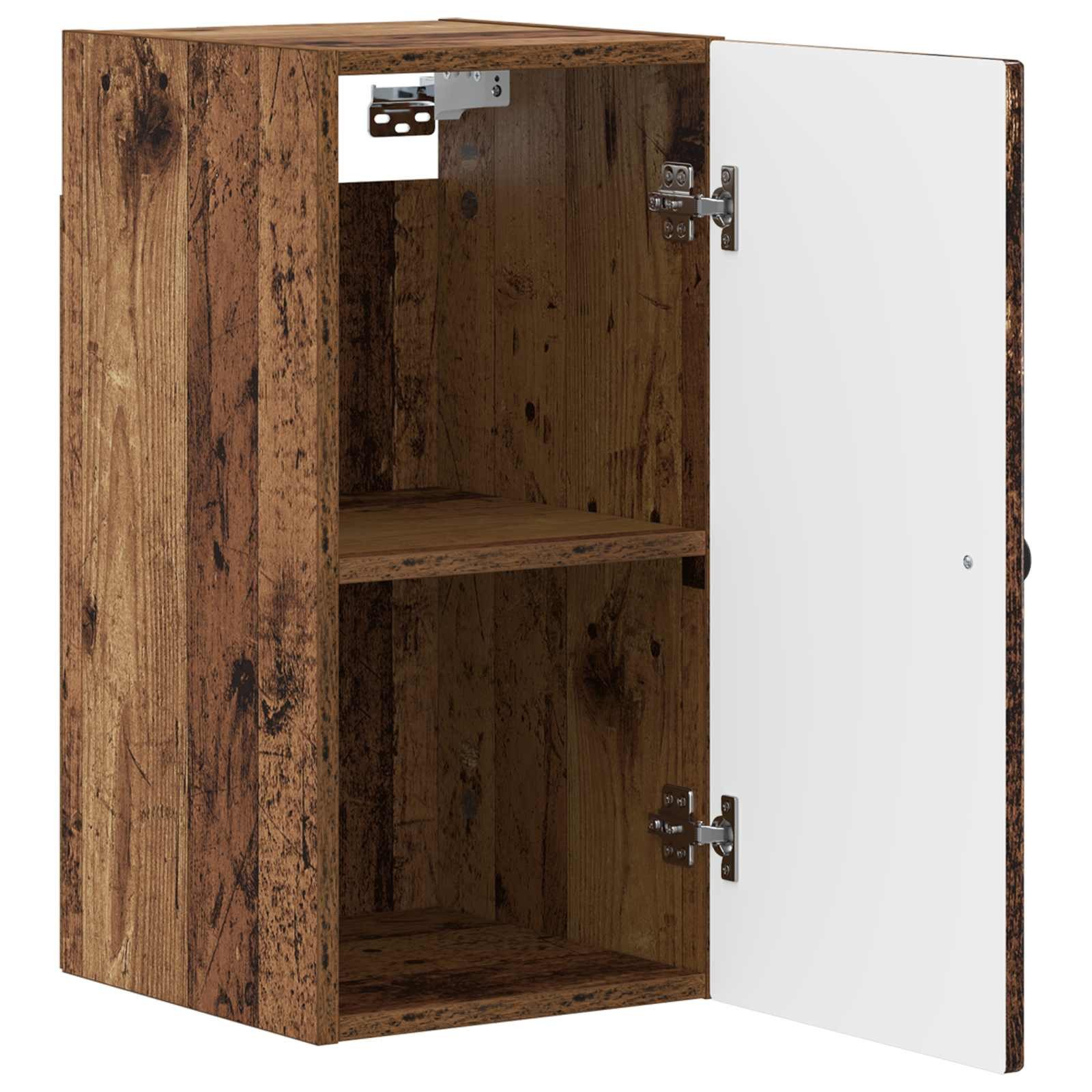 vidaXL Badezimmerspiegelschrank Badezimmer-Wandschrank EDE Altholz 30 x 31 x 59 cm