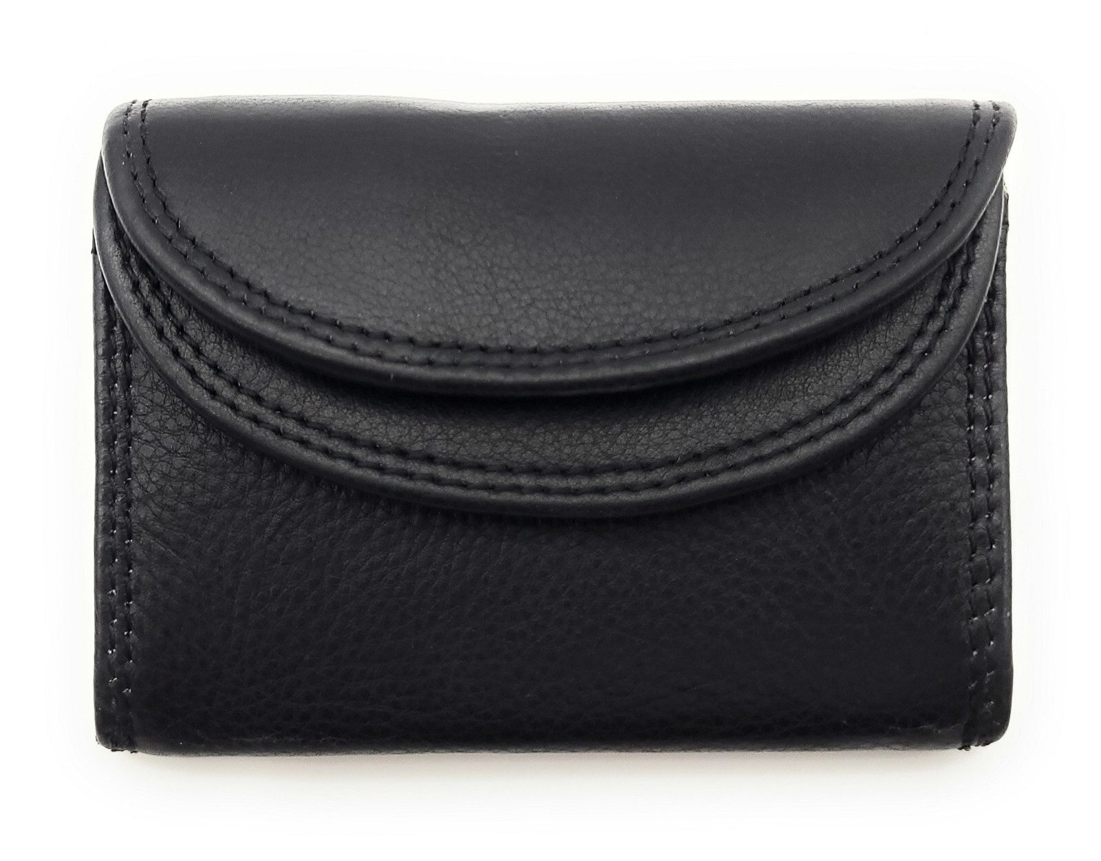 Lemasi Mini Geldbörse kleines echt Leder Portemonnaie, Urlaubsbörse mit RFID Schutz, Wickelbörse mit Münzfach, Scheinfach, Kartenfach