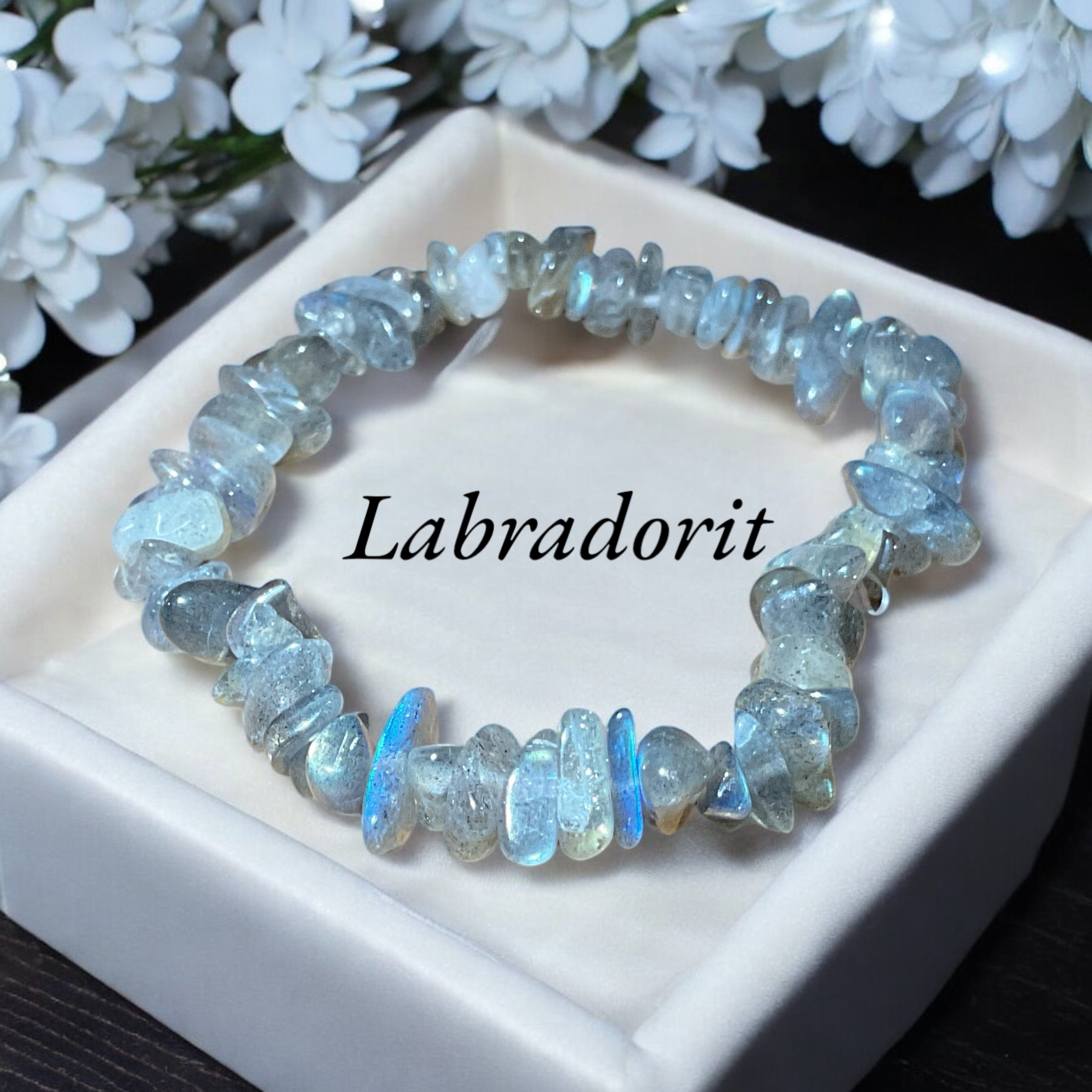 Steinfixx® Armband Labradorit Splitterarmband - Madagaskar - Der Seelenwärm günstig online kaufen