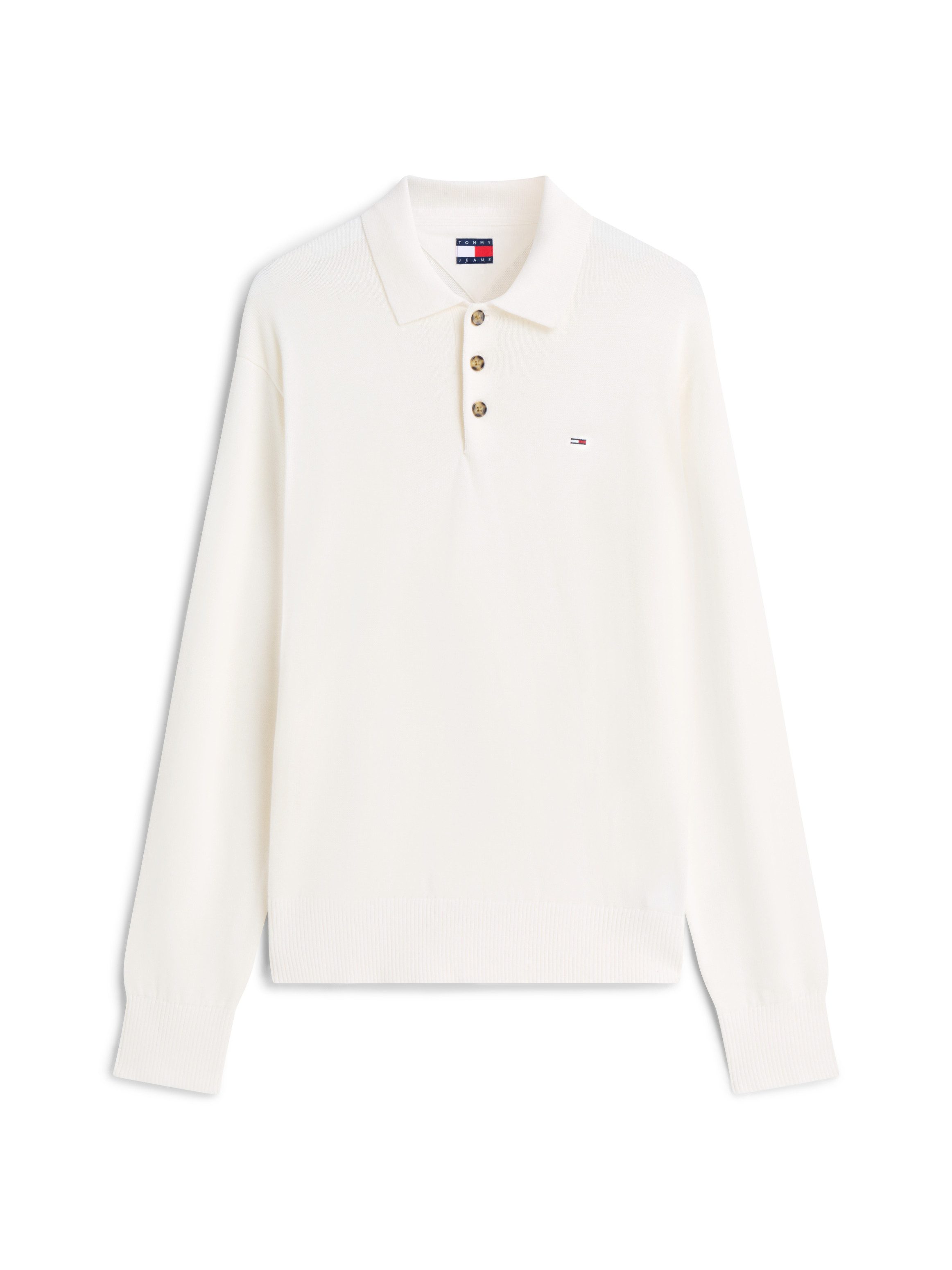 Tommy Jeans Polokragenpullover TJM SLIM ESSENTIAL POLO SWEATER mit Logostickerei – Bild 5 von 5