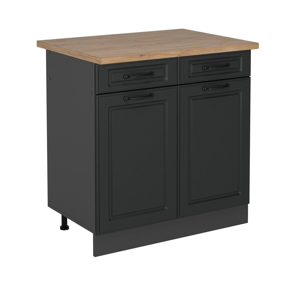 Vicco Unterschrank R-Line, Anthrazit Landhaus/Anthrazit, 80 günstig online kaufen
