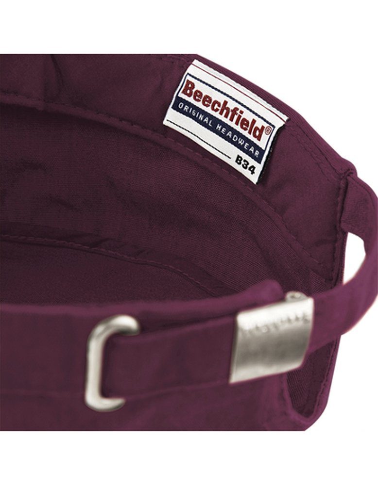 Beechfield® Army Cap Spitze Vorgeformte Kappe Black gewaschene Baumwolle Cuba-Cap