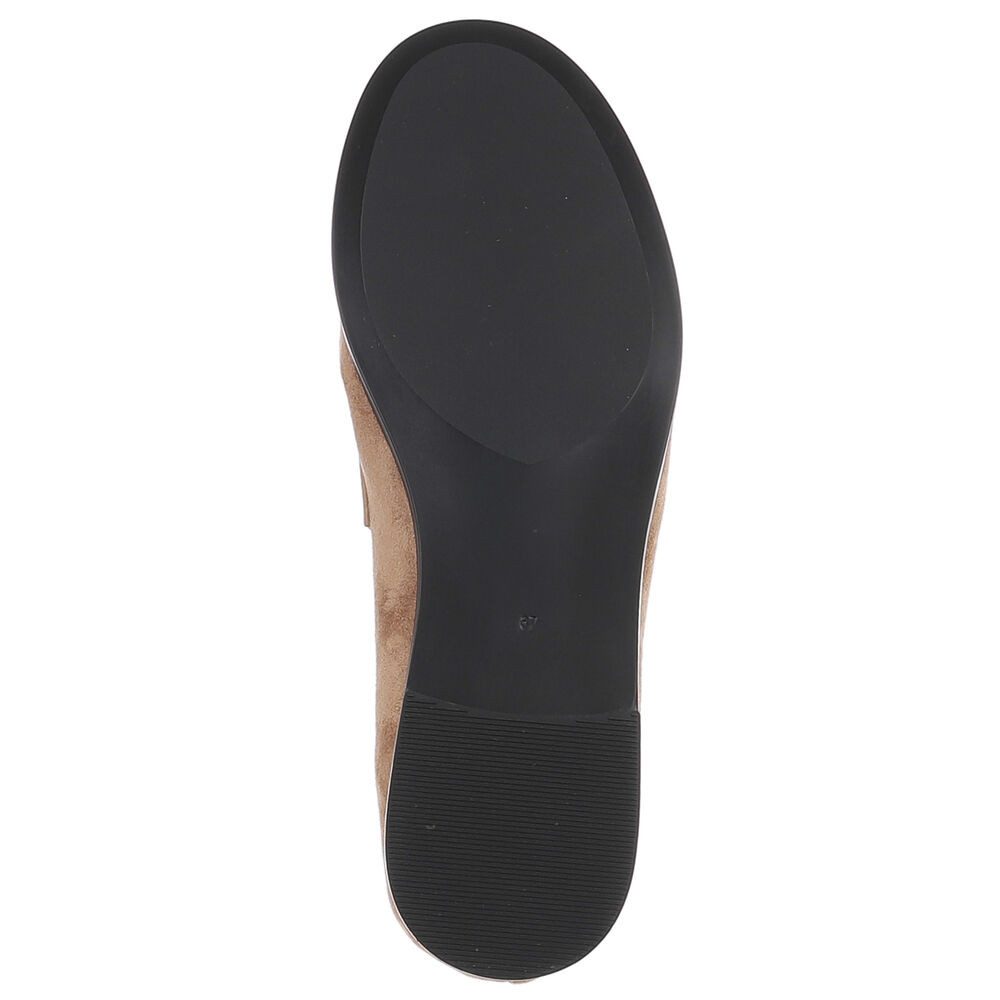 Ital-Design Damen Loafer Mokassin-Optik Slip-on Halbschuh Slipper (92125237) Blockabsatz Mokassins in Schwarz