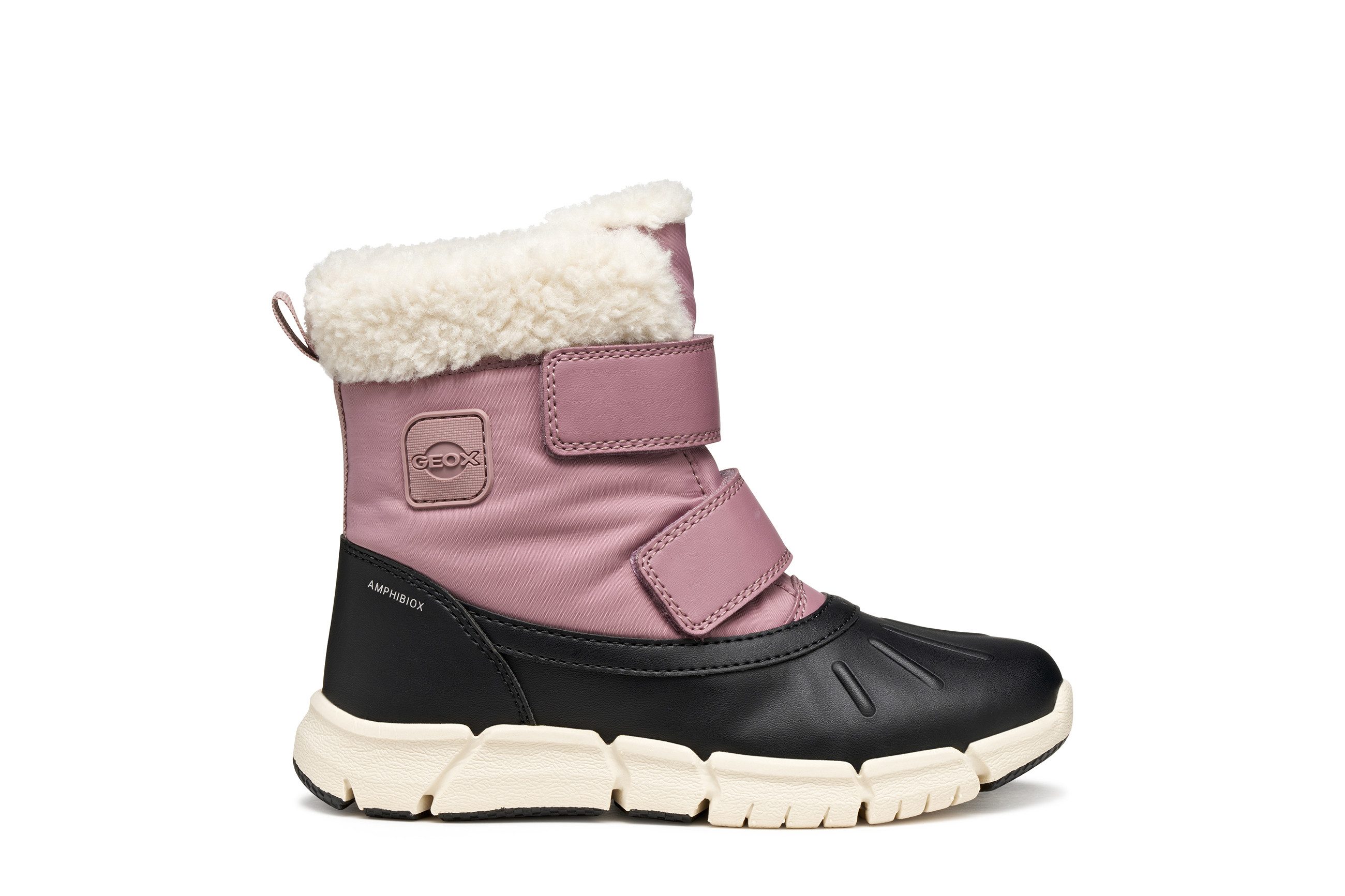 Geox J FLEXYPER GIRL B AB Winterboots Snowboots, Klettstiefel mit Warmfutter, Größenschablone zum Download