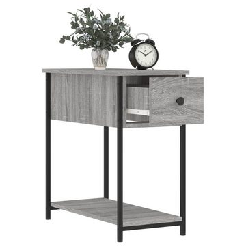 furnicato Nachttisch Grau Sonoma-Eiche 30x60x60 cm Holzwerkstoff