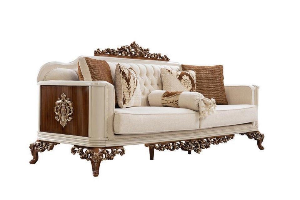 JVmoebel 3-Sitzer Sofa 3 Sitzer Sofas Dreisitzer Barock Luxus Stil Chesterfield Couch