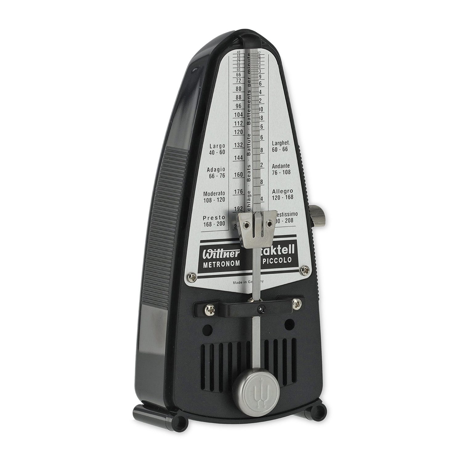 Wittner Metronom Wittner Metronom Taktell Piccolo mechanisch Schwarz, Mechanisch