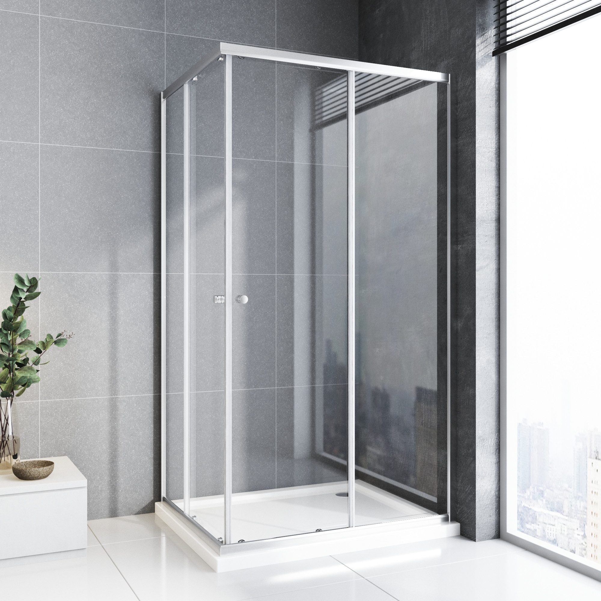 GOEZES Eckdusche Duschkabine 75x90 100x100 90x80 günstig online kaufen