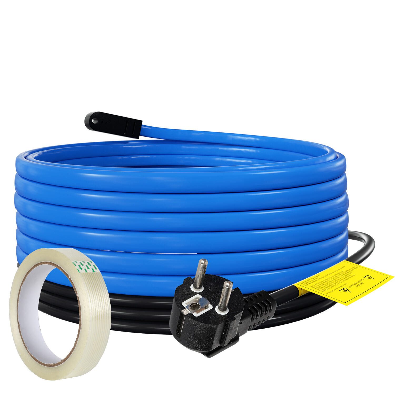 Clanmacy 2M-18M Heizkabel Frostschutz Heizleitung mit Thermostat 17W/M IP68 Rohrbegleitheizung, (600 cm)