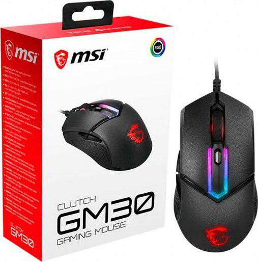 MSI Gaming-Maus (kabelgebunden) GM30 Clutch