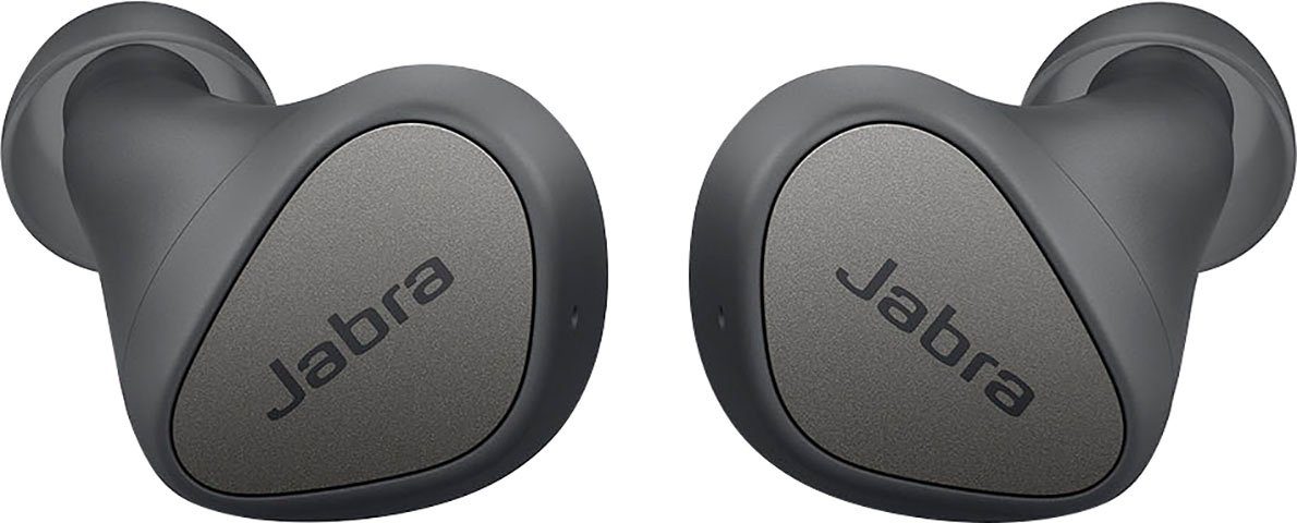 Bluetooth) Jabra Alexa, Assistant, In-Ear-Kopfhörer (Geräuschisolierung, Google Elite 3 dunkelgrau Siri,