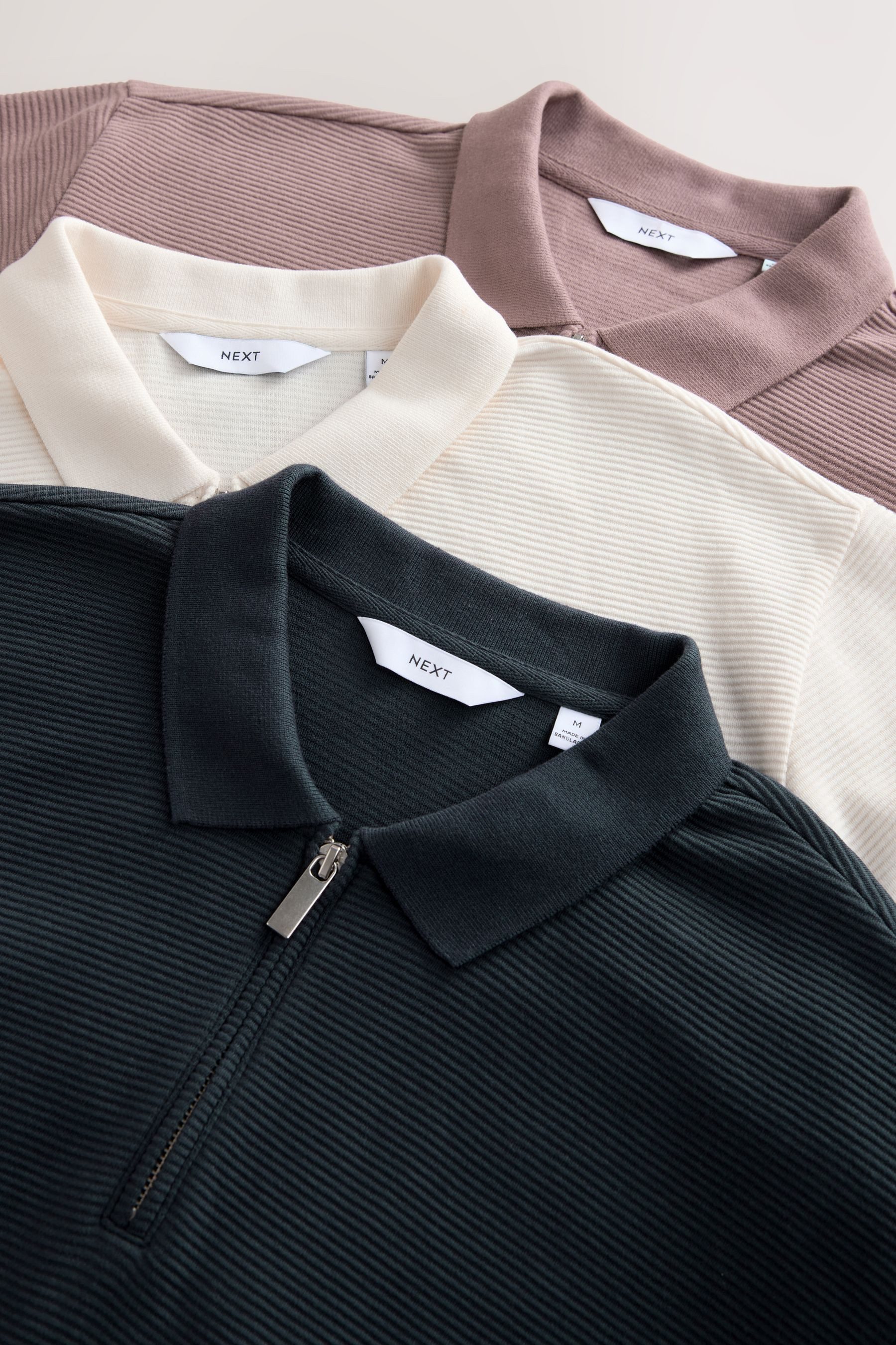 Next Poloshirt Strukturierte Relaxed Fit Poloshirts günstig online kaufen