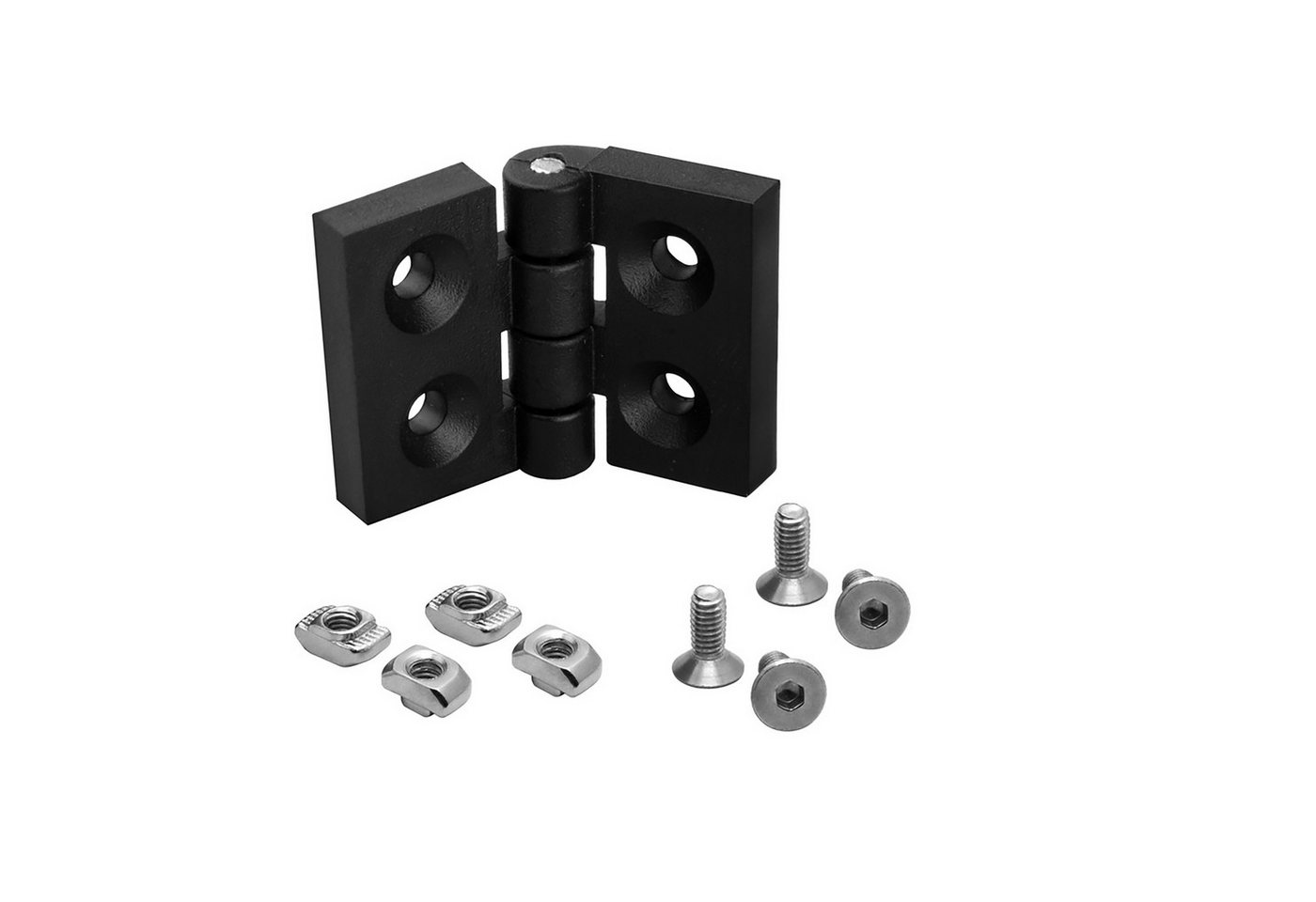 KLAK Profil KLAK 30 - Scharnier Standard Nut 8 Aluprofil 30er inkl. Verschraubung