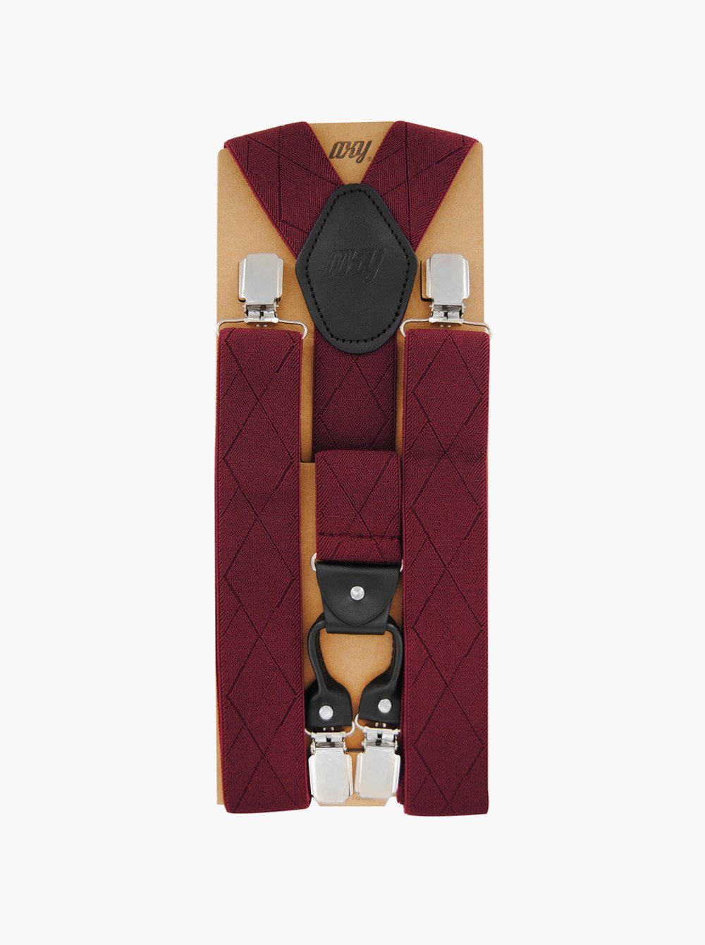 axy Hosenträger Herren Hosenträger 4 Stabile Clips Y-Form 3,5cm Breit verstellbar und elastisch 120cm Lang