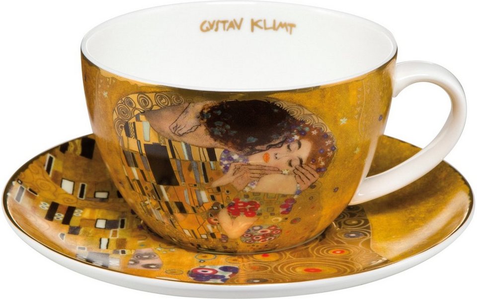 Goebel Tasse Der Kuss Artis Orbis Gustav Klimt, Fine China-Porzellan, Mit  viel Liebe zum Detail gestaltet