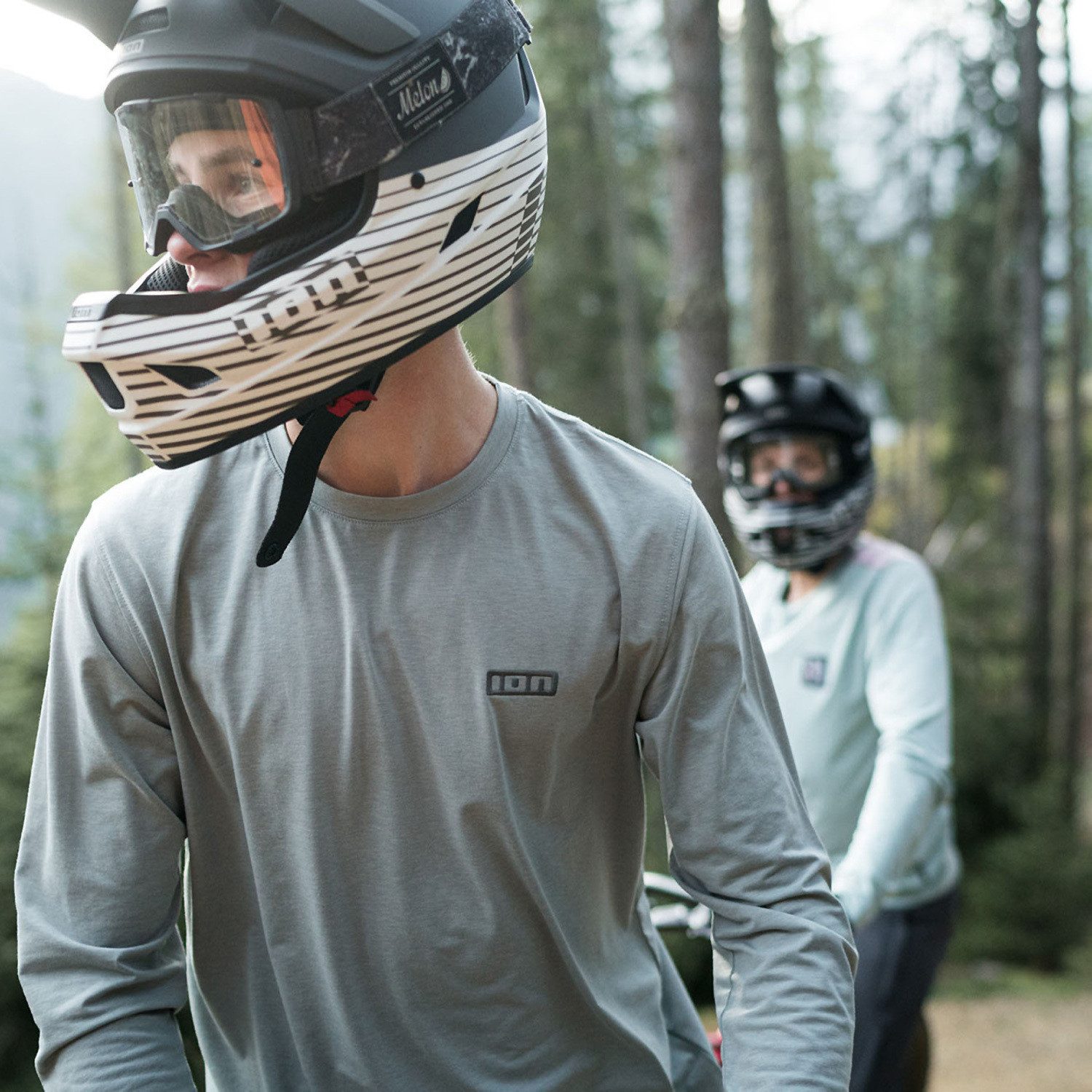 ION Longsleeve Langarmshirt IM BIKE TEE S LOGO LS DR